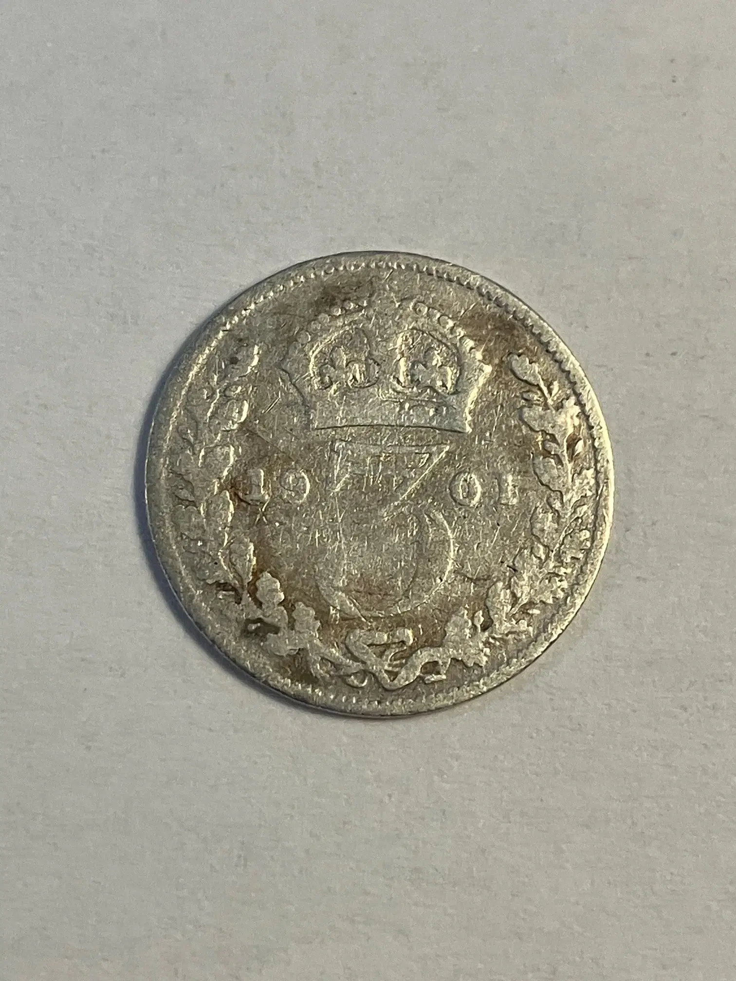 Three Pence 1901 England