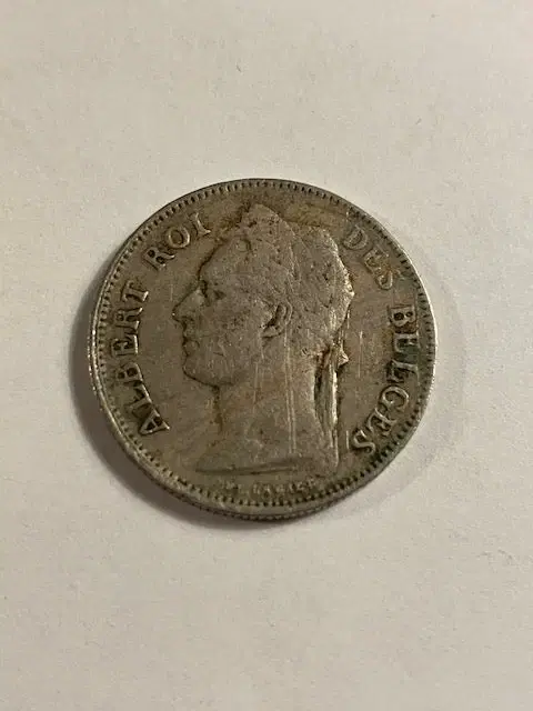 50 Centimes Belgian Congo 1925