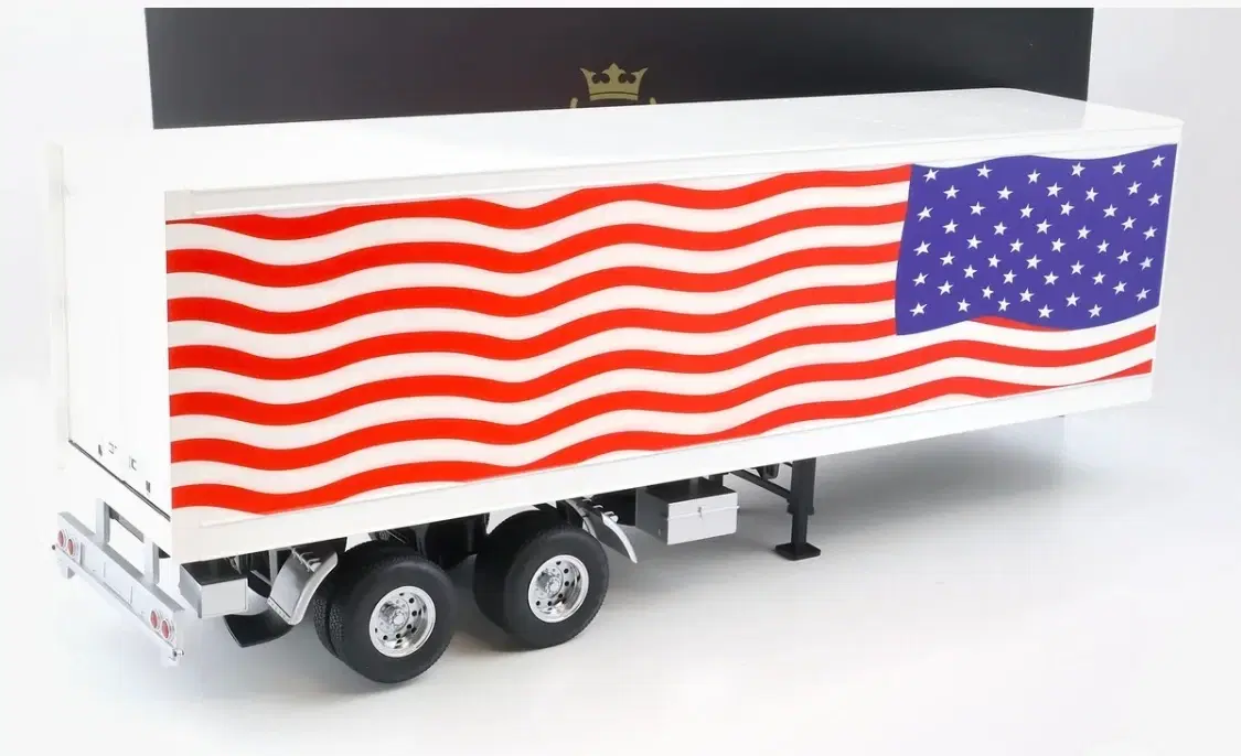 1:18 Semi Trailer 2 akslet Stars and Strips