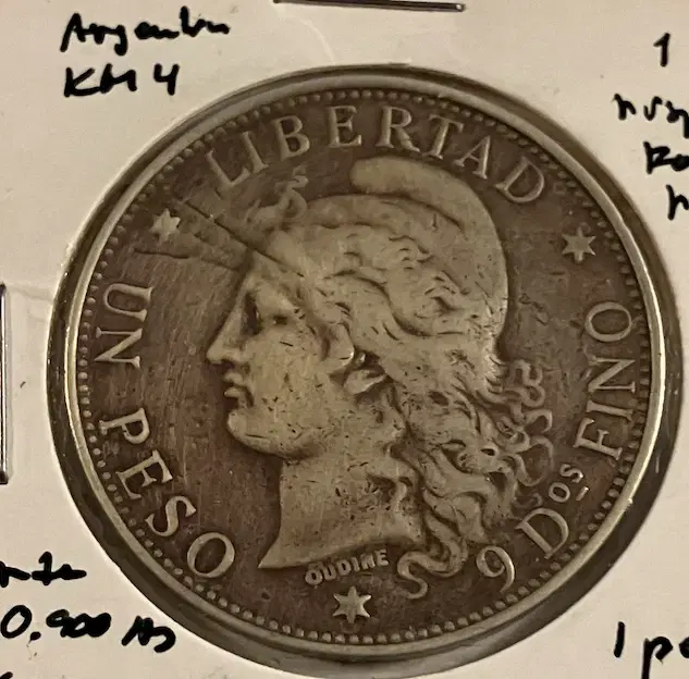 1 peso 1882 Argentina