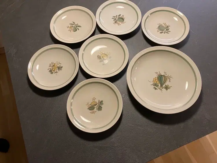 Gråsten frugtstel porcelæn