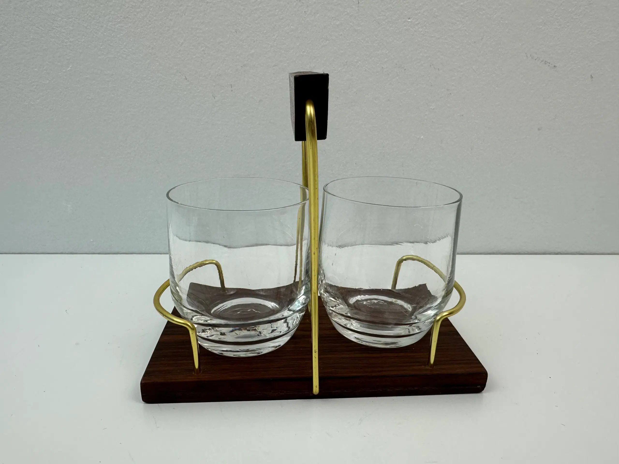 Palisander / messing glas holder (retro)