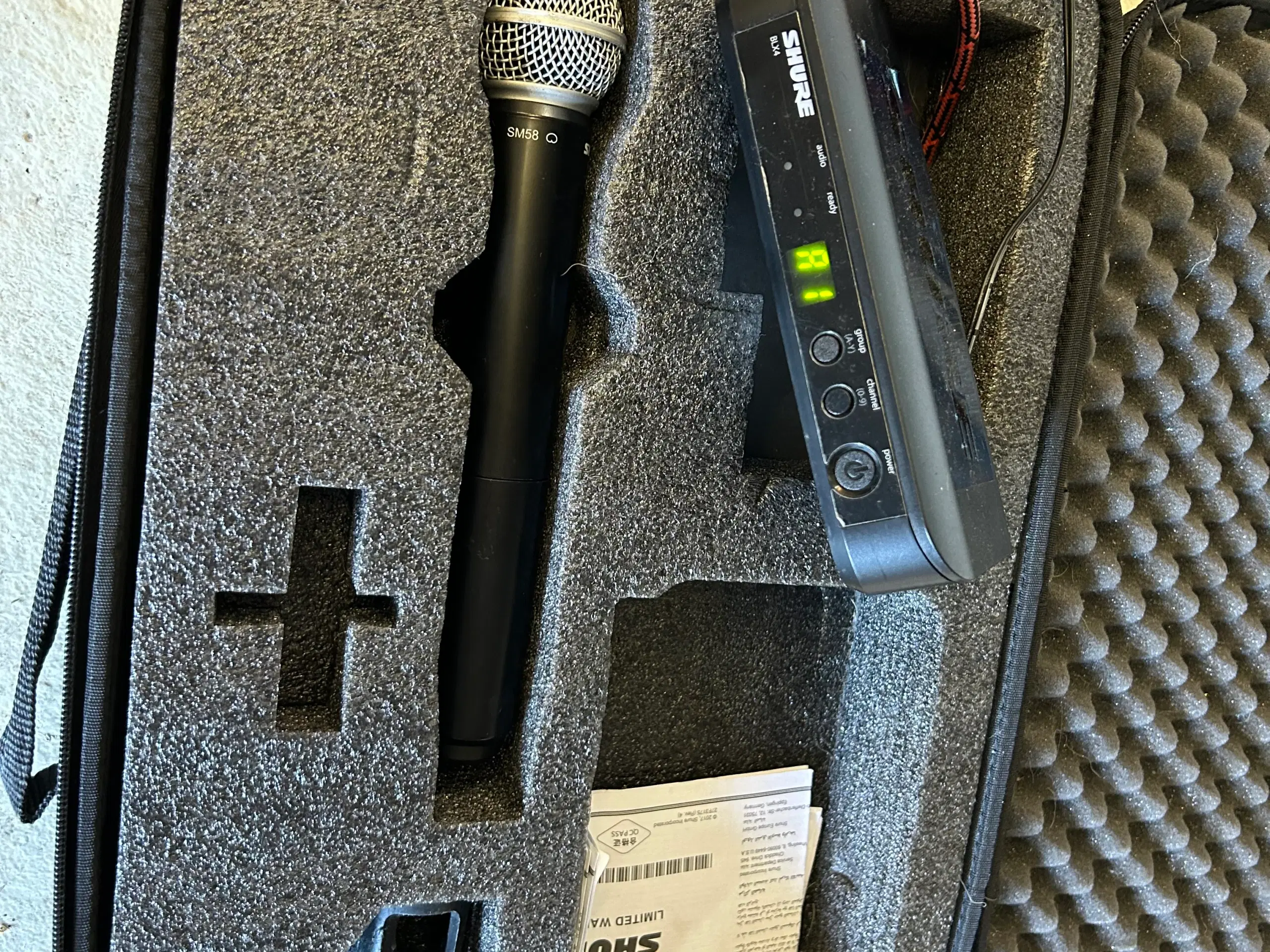 Shure BLX4 K3E trådløs Sm58