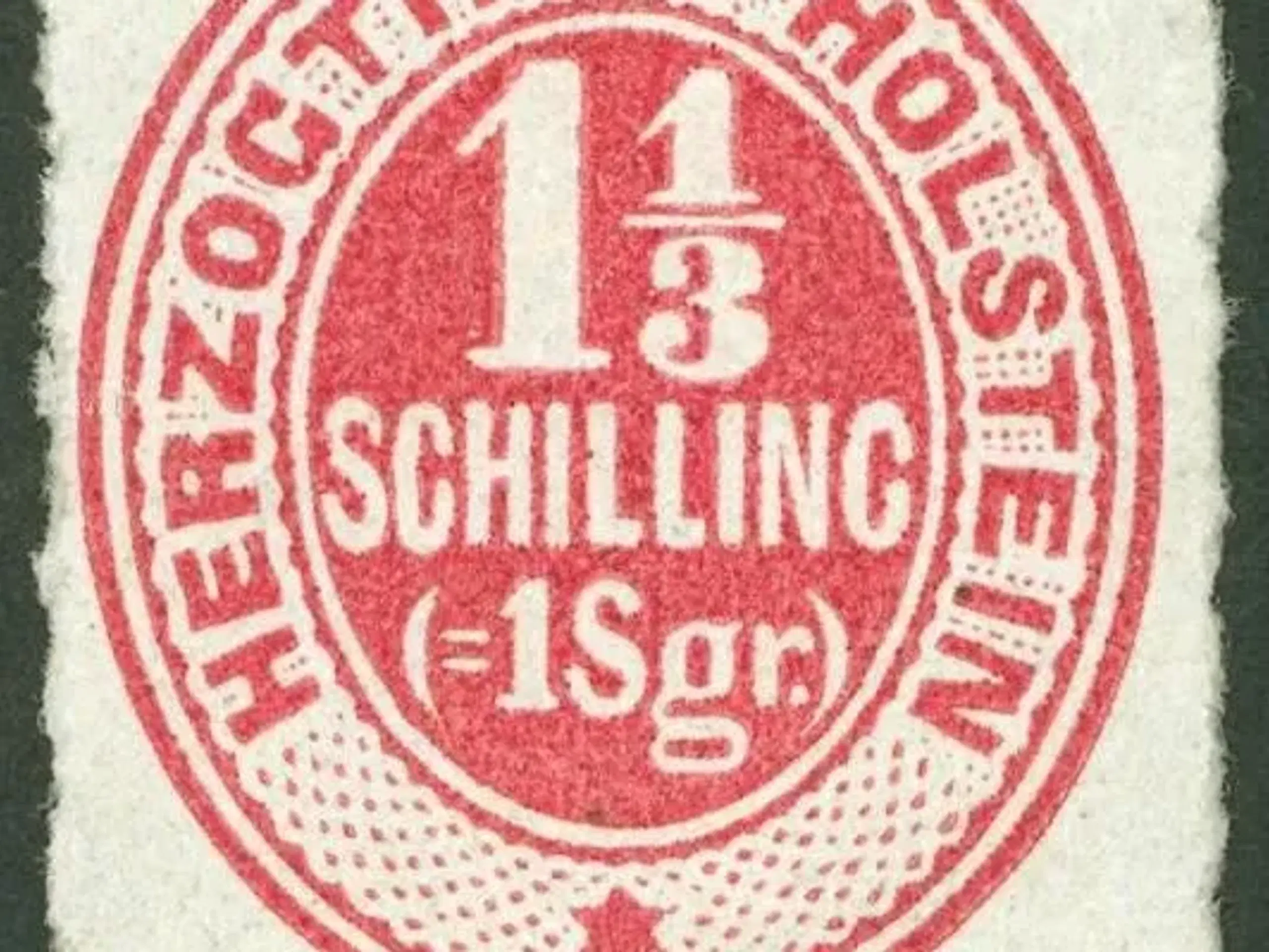 1 1/3 Schilling karmin 1865