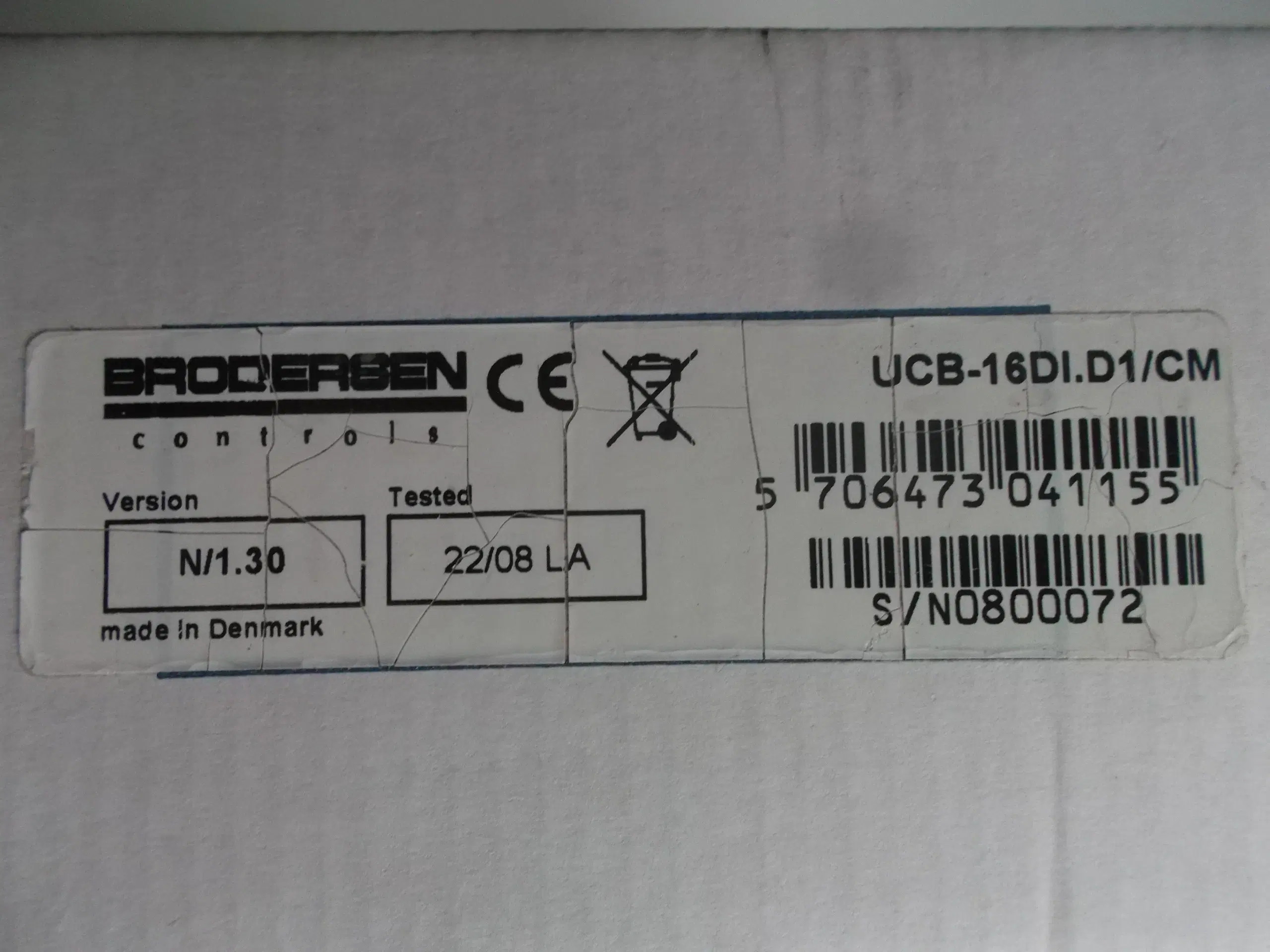 Brodersen Controls Bitbus Cable Master modul 16DI