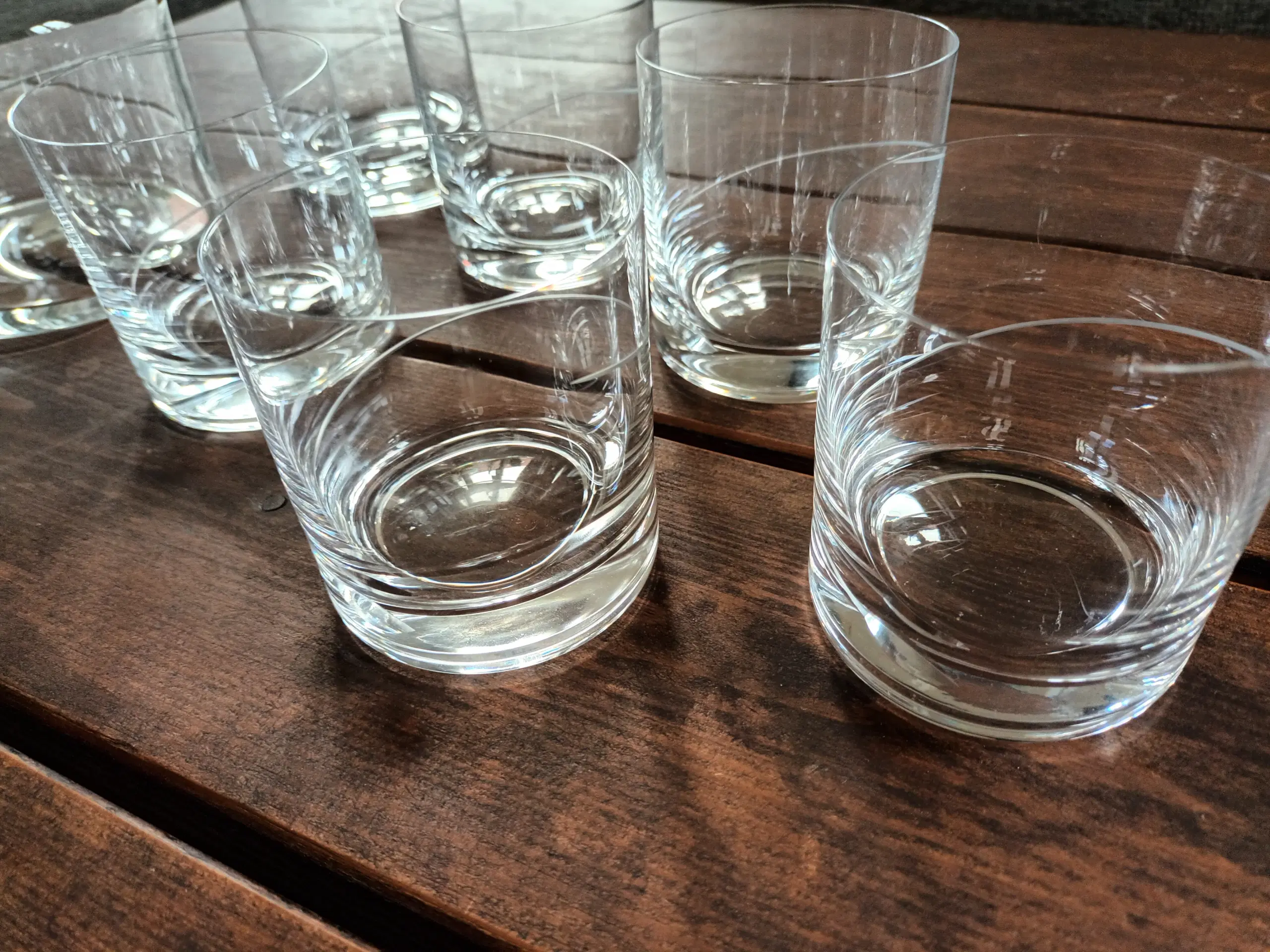 Krystalglas 1 karaffel og 6 whiskyglas (tumbler)