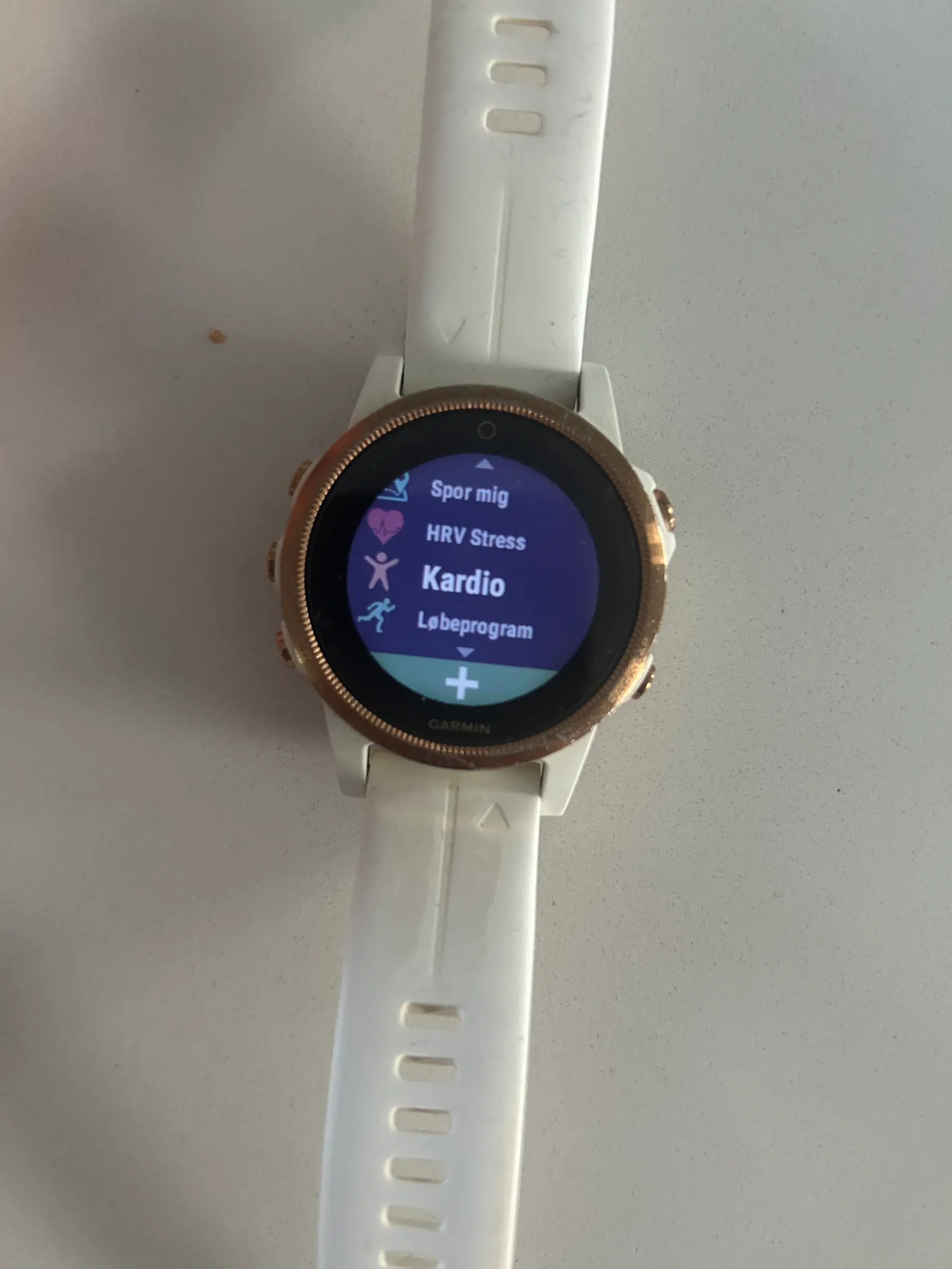 Garmin 5S white Rose Gold smartwatch