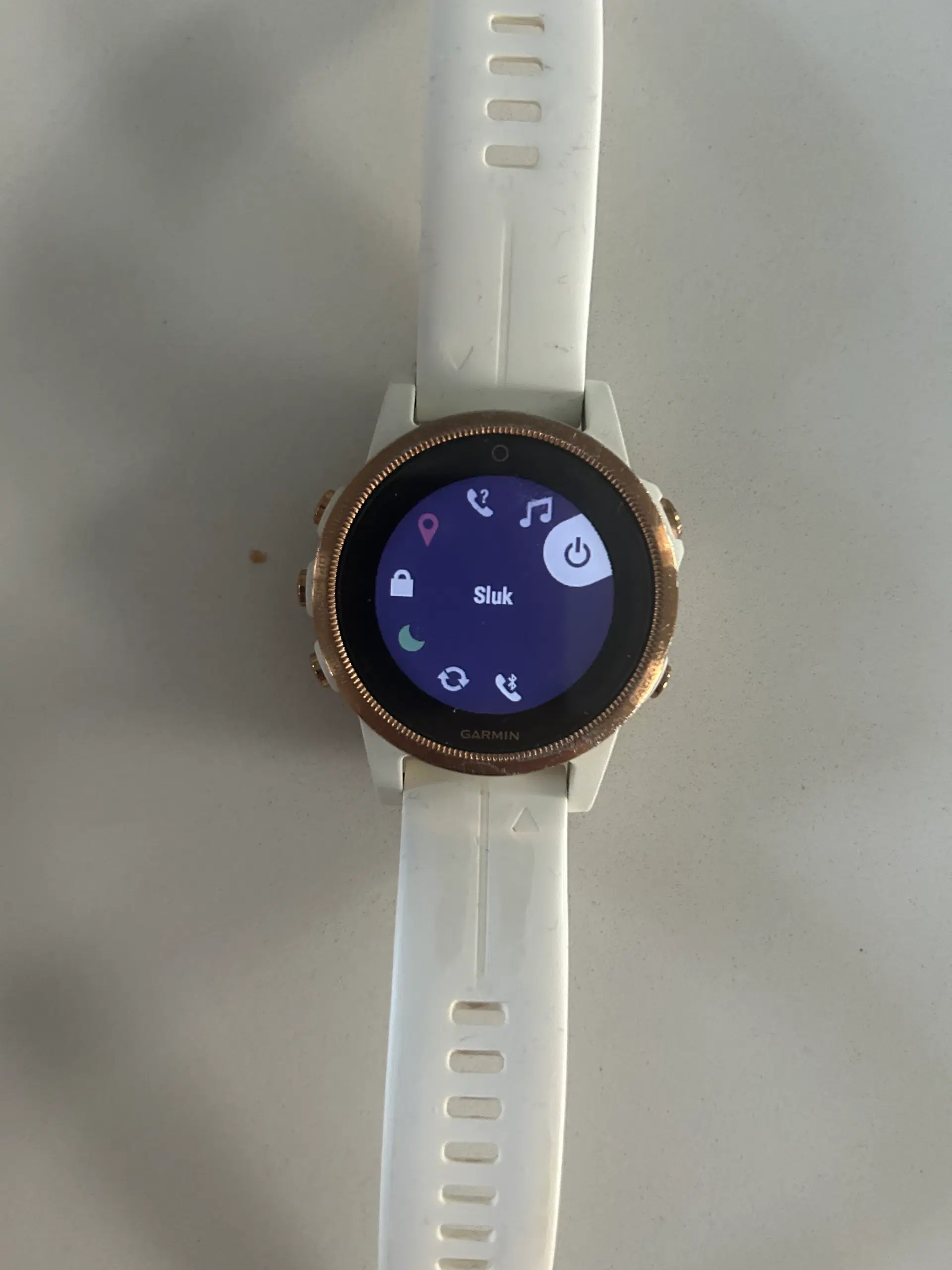 Garmin 5S white Rose Gold smartwatch