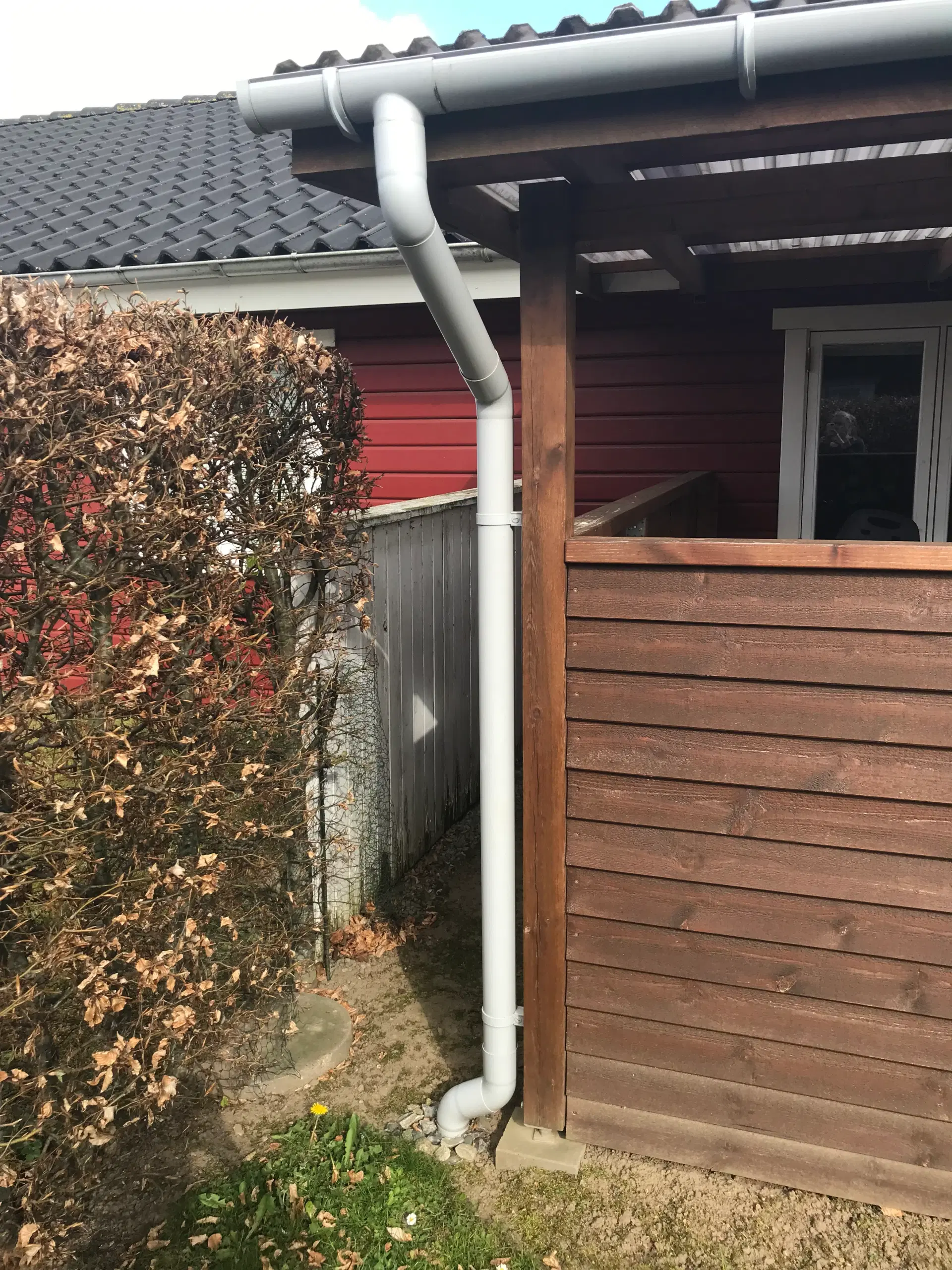 Overdækket træterrasse 3x2x8 (BxHxL)