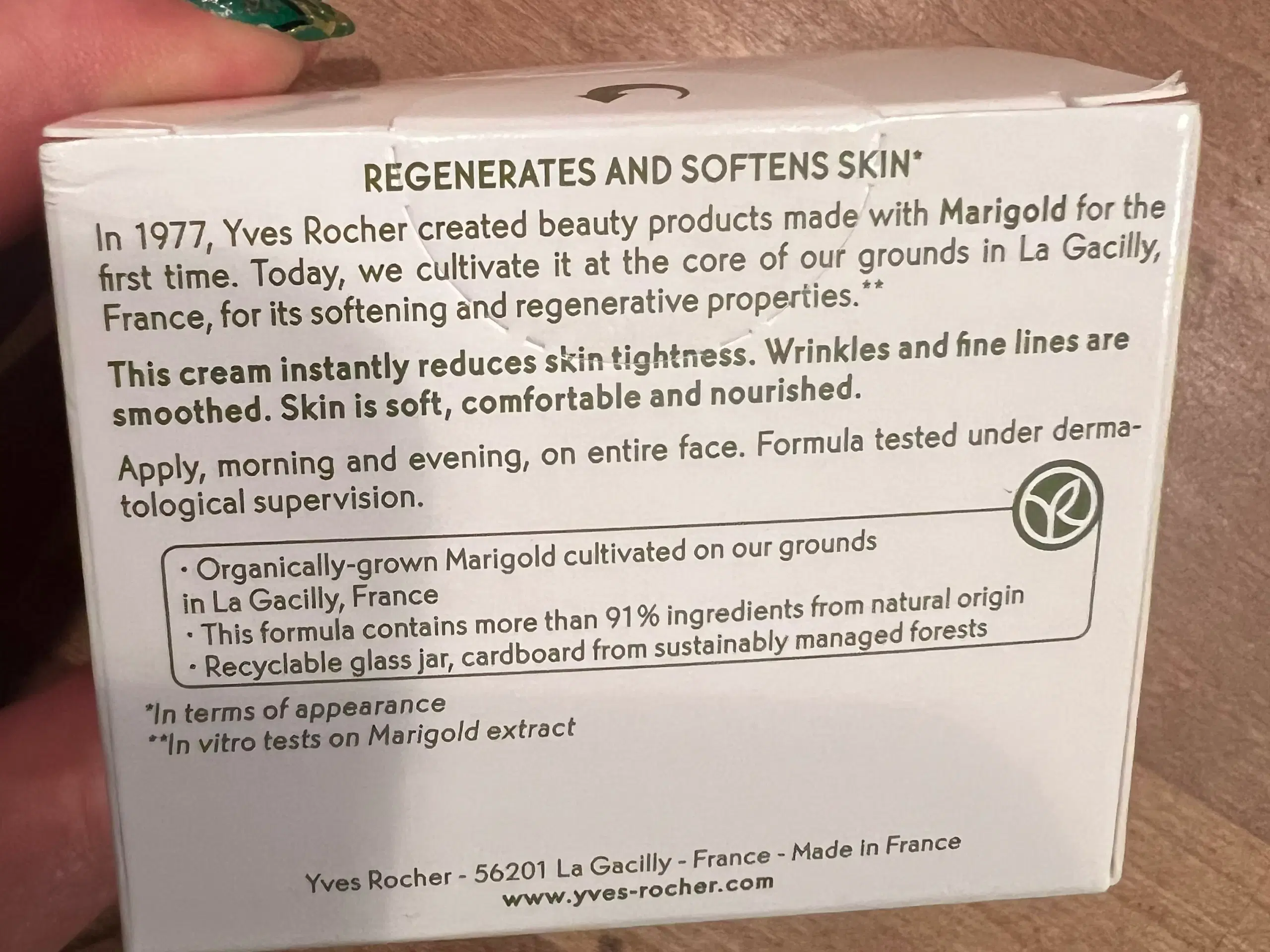 Uåbnet regeneration creme 50 ml fra Yves Rocher