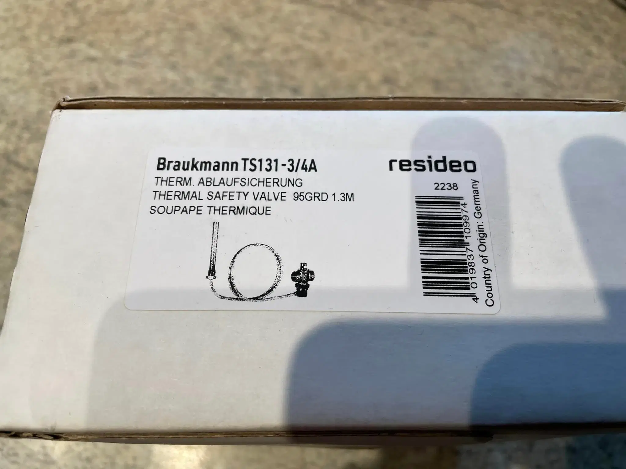 Resideo Braukmann TS131-3/4A Temperaturventil