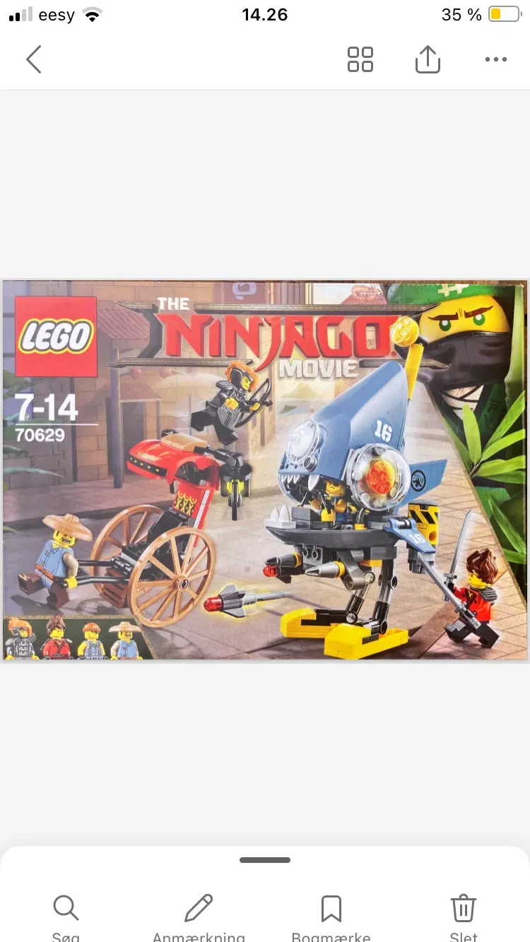 Lego Ninjago Piratangreb - model 70629 uåbnet