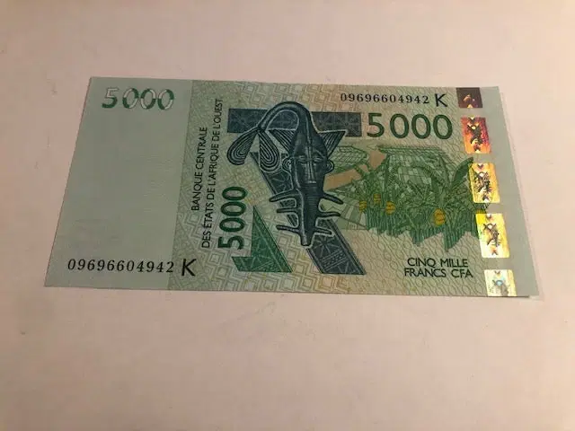 5000 franc West Africa