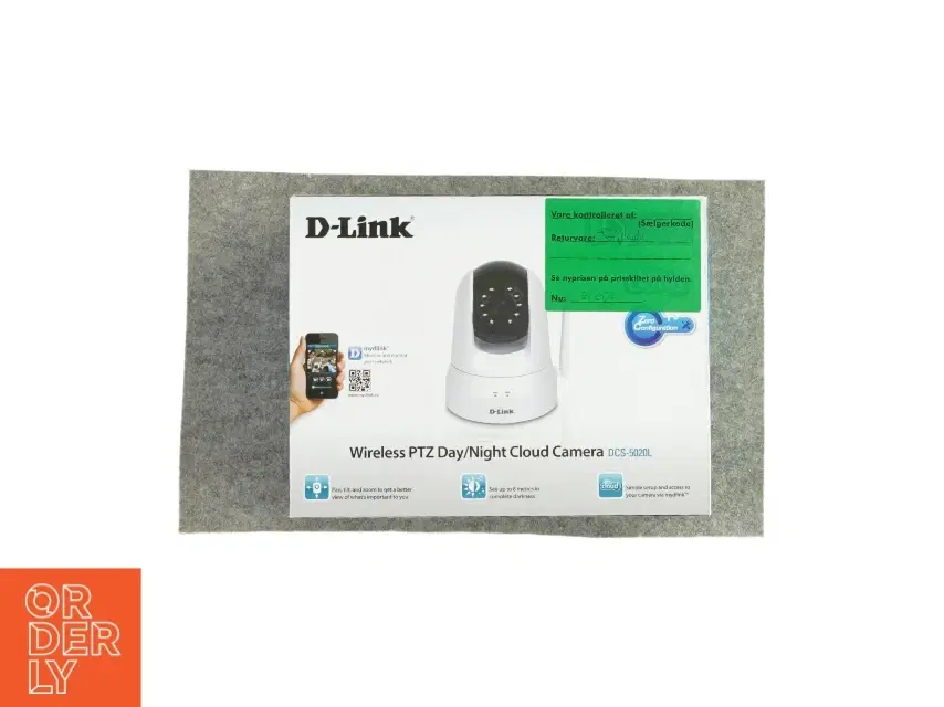 Wireless PTZ day / night cloud camera (Model DCS5020L) fra D-Link