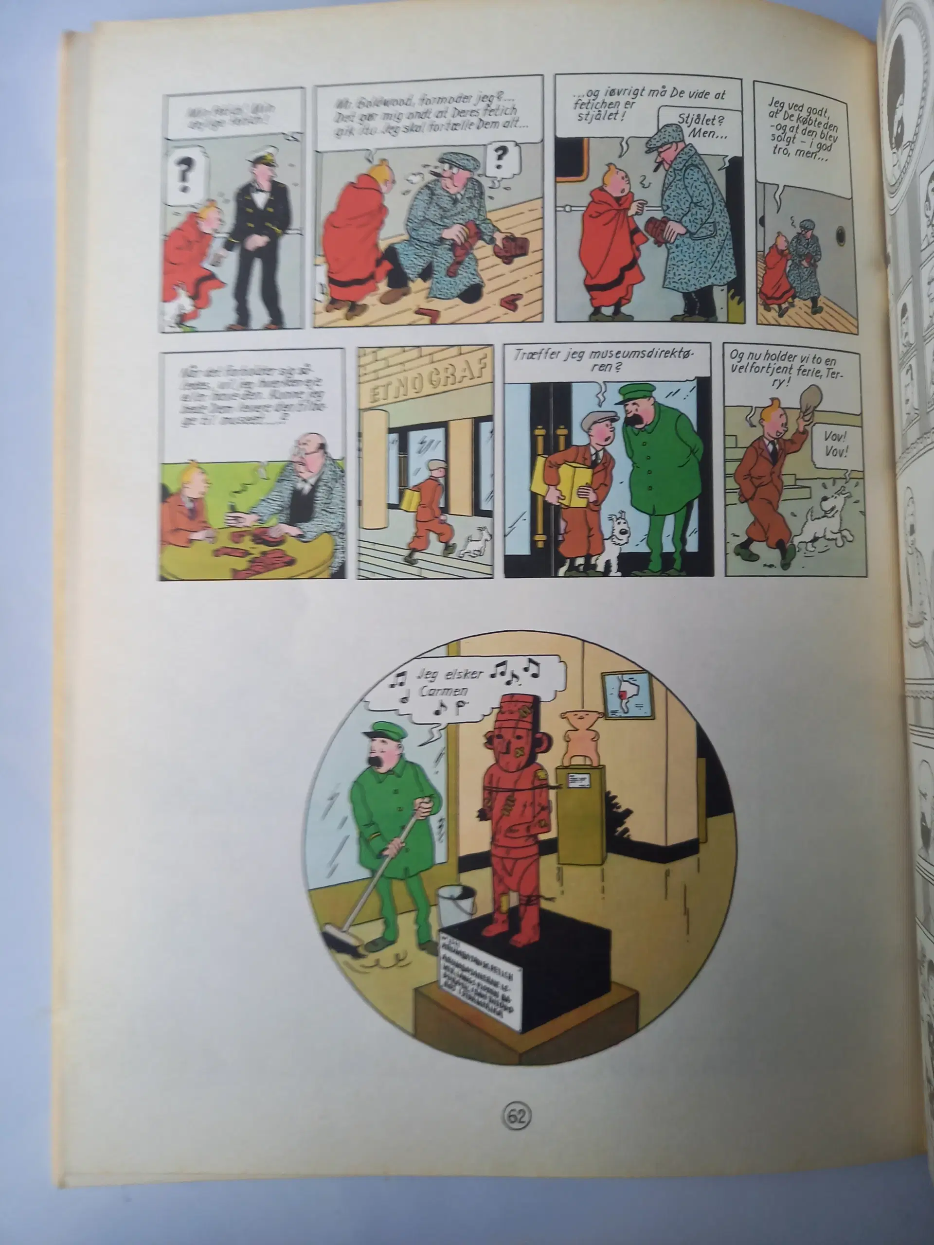 TINTIN tegneserie Det knuste Øre