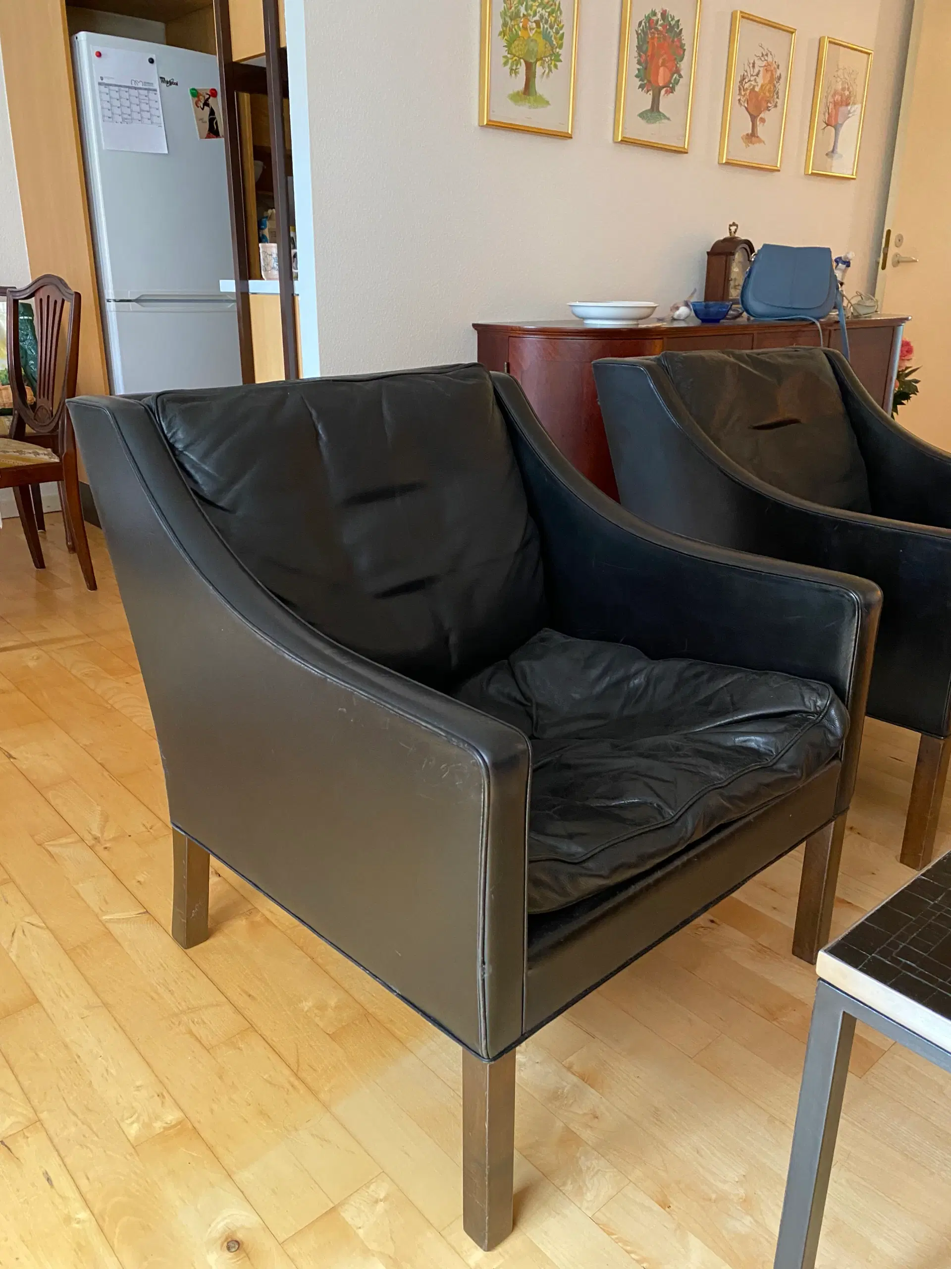 Børge Mogensen - sofa (2213) og 3 lænestole (2207)