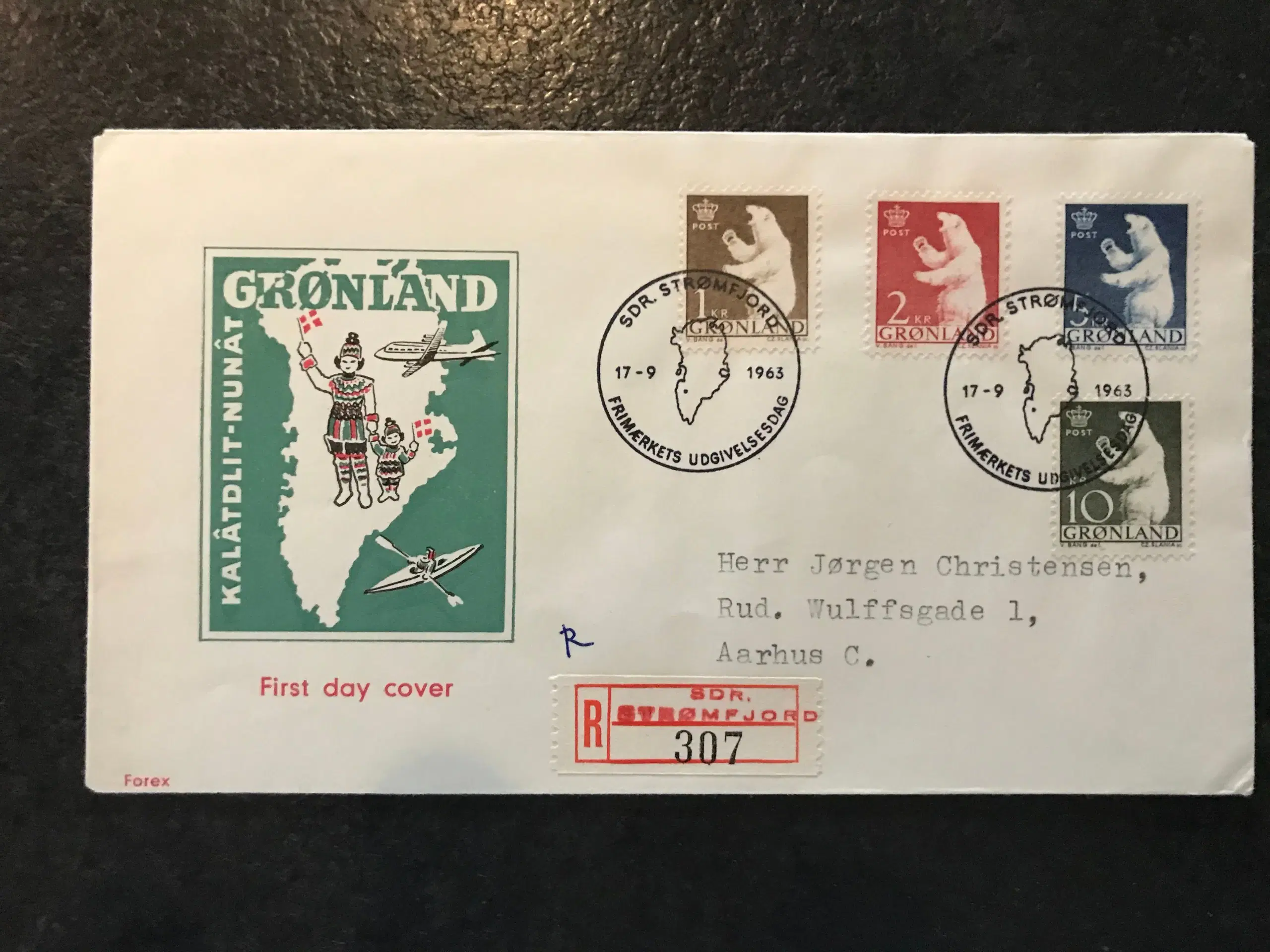 Grønland FDC - Afa nr 58-61