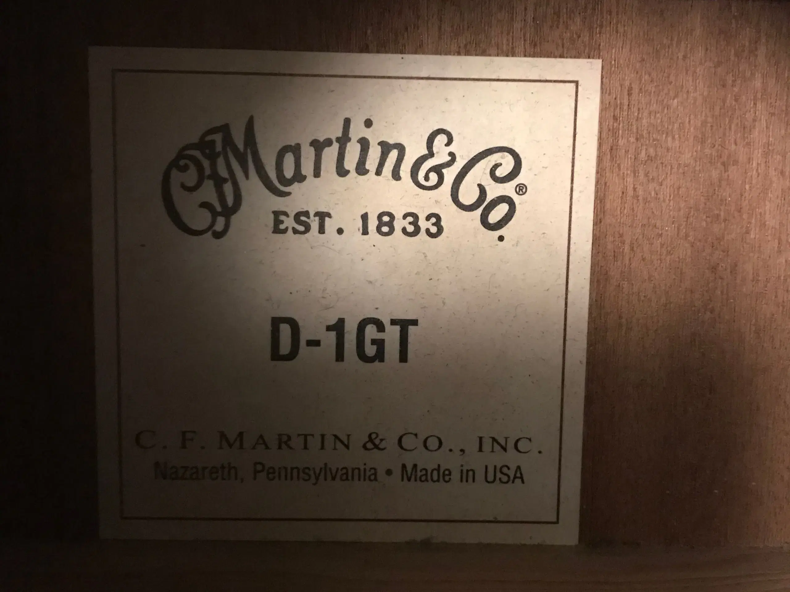 Martin guitar D-1GT