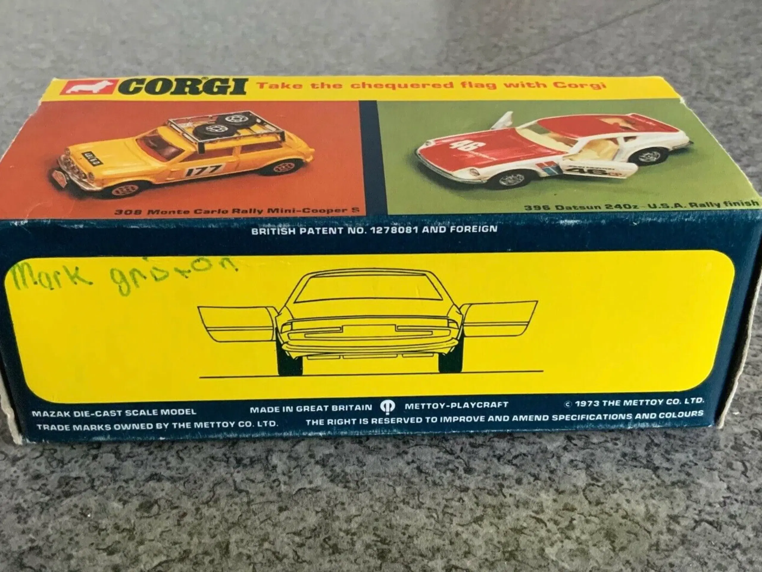 Corgi Toys No 324 Ferrari Daytona 365 JCB