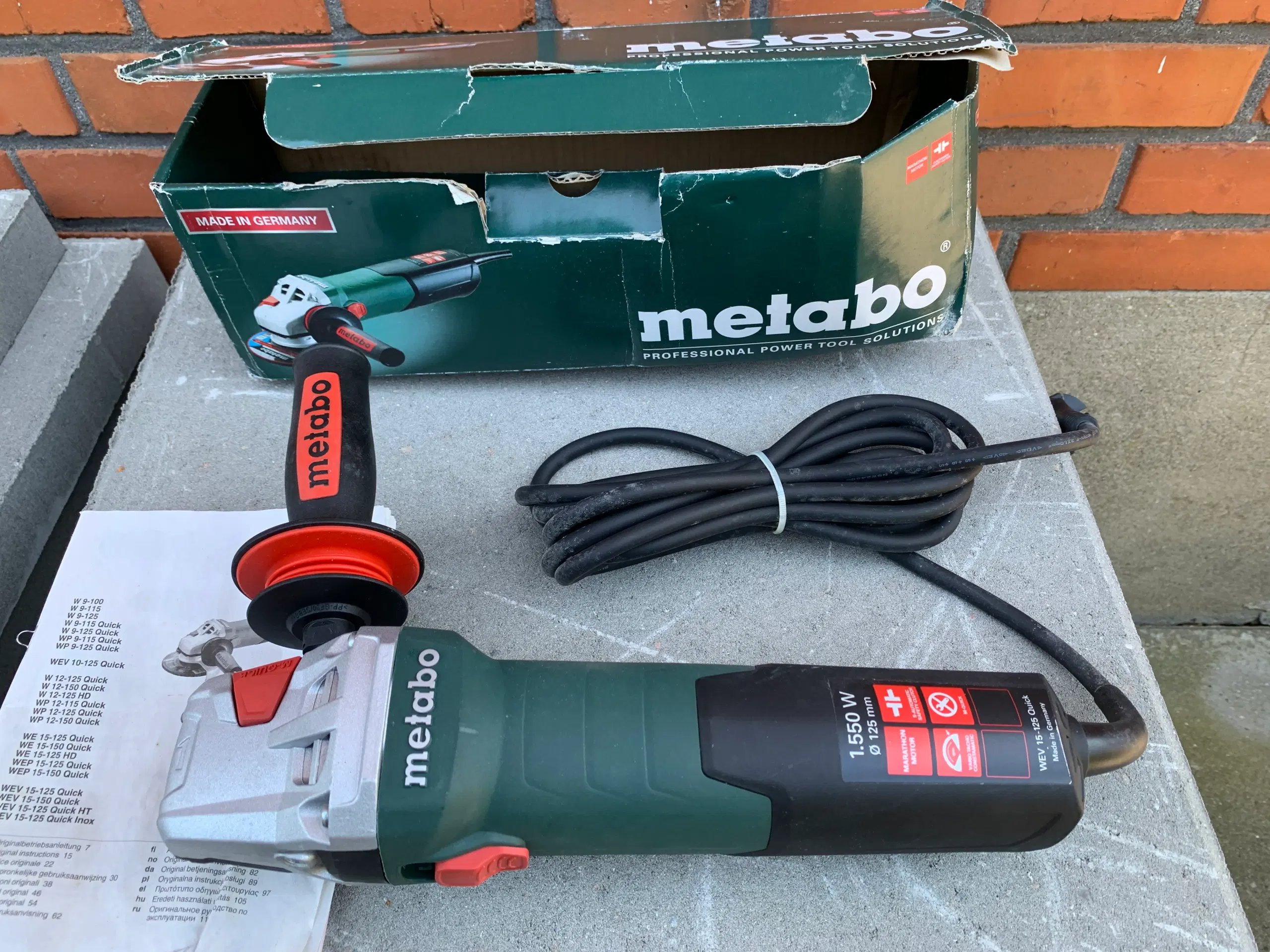 Vinkelsliber Metabo 1550 W