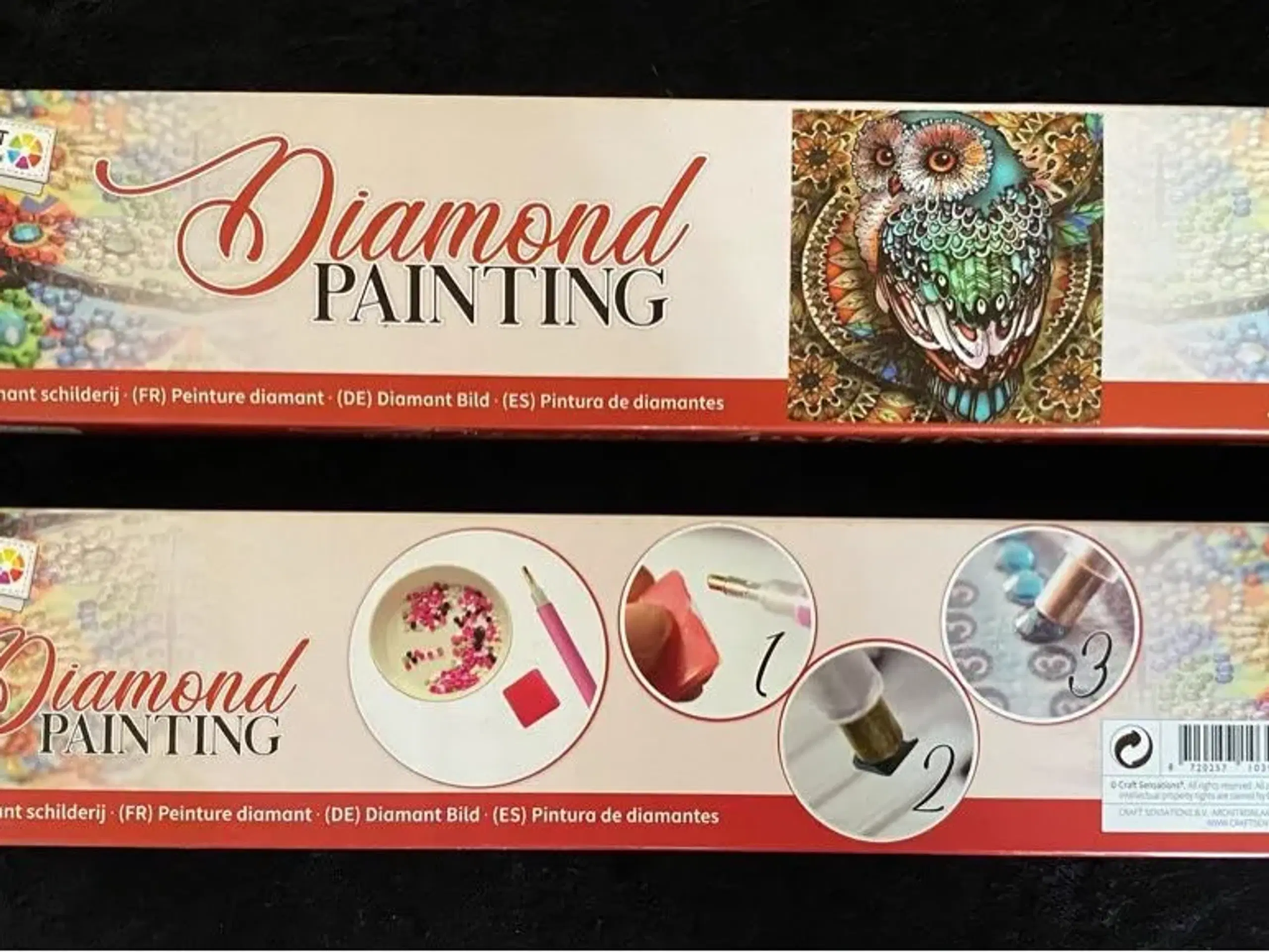 Diamond painting ugle