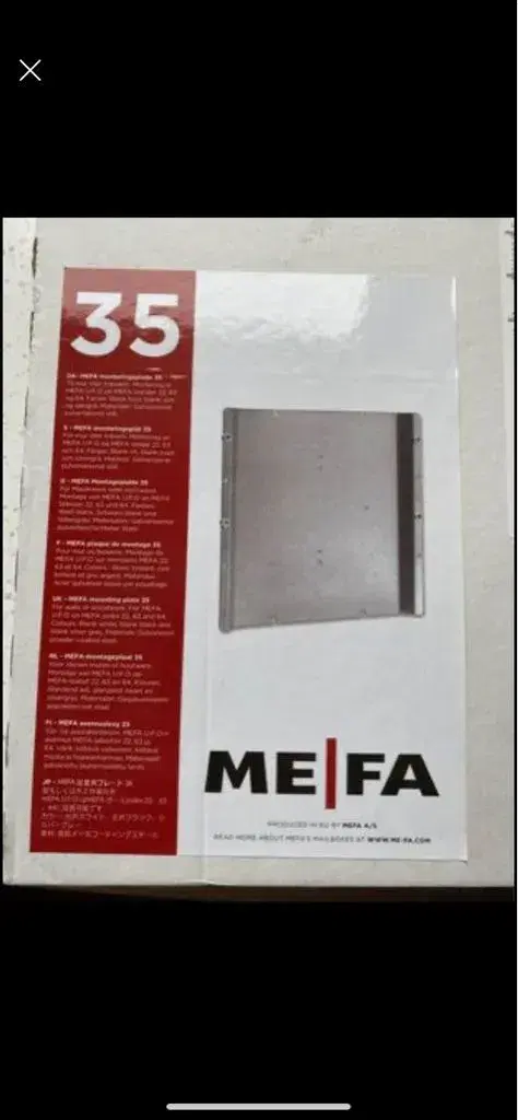 MEFA monteringsplade 35