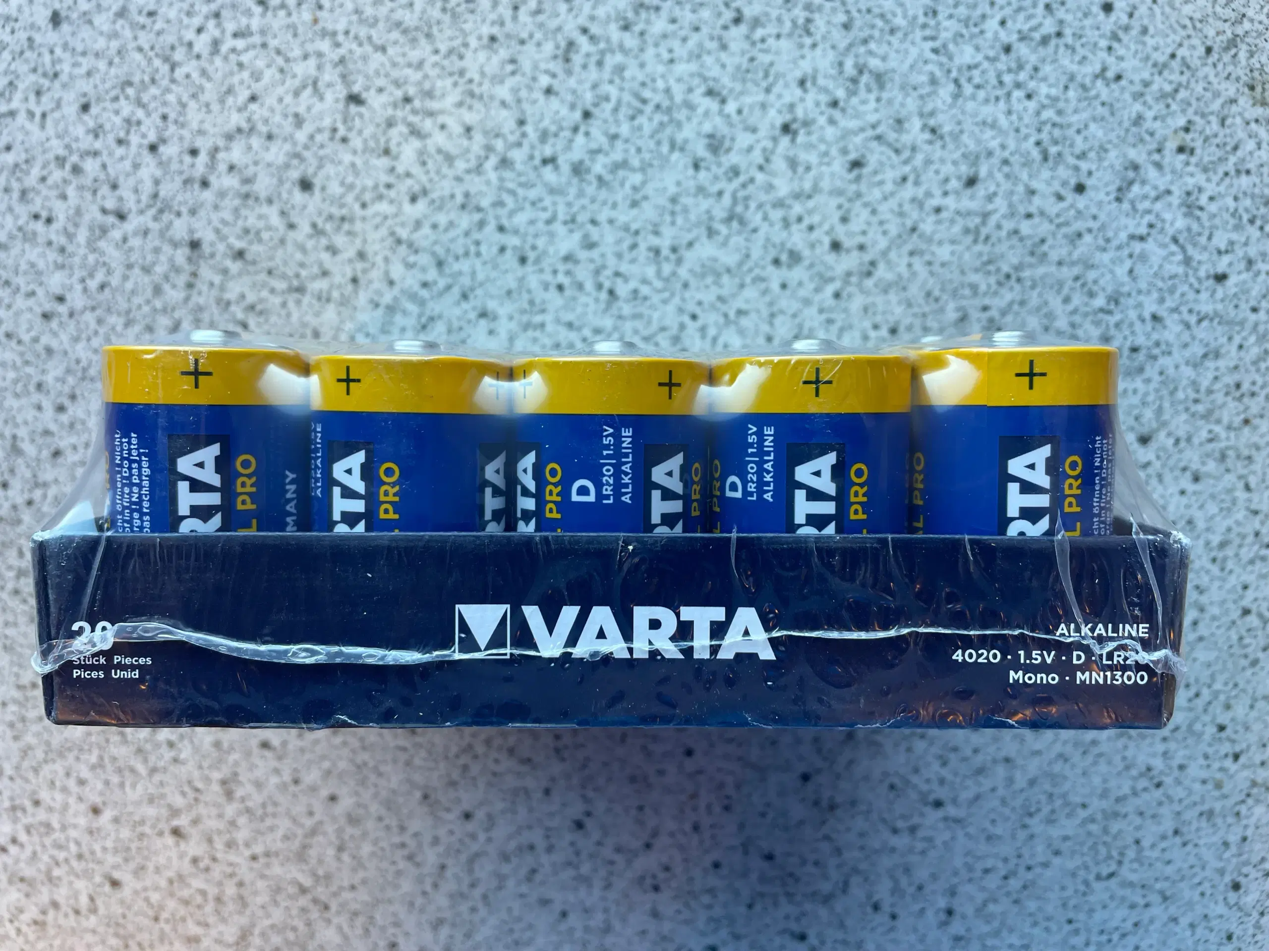 Varta D batterier 20 stk nye