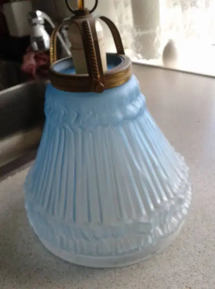 gammel blå lampe