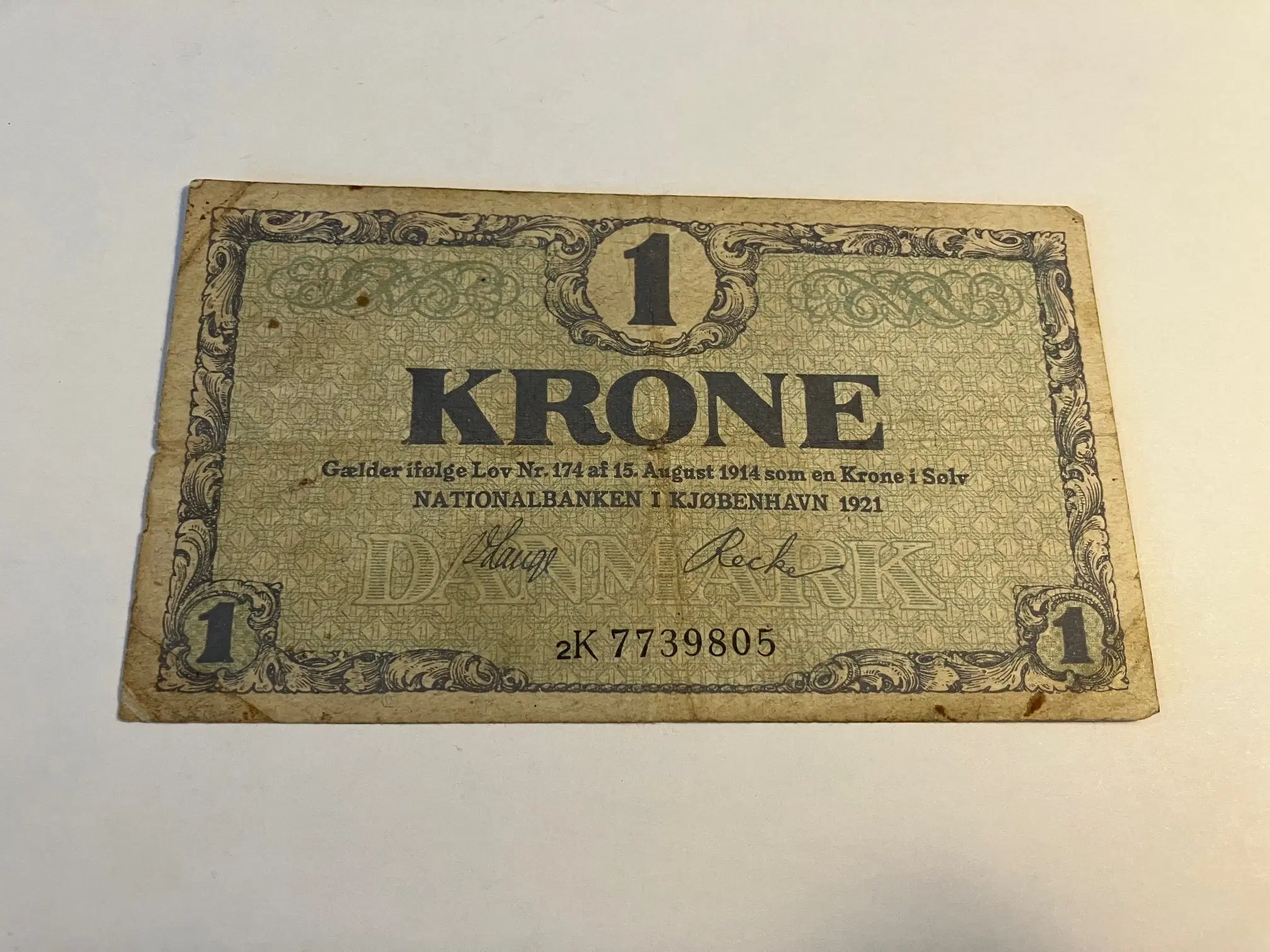 1 Krone 1921 Danmark