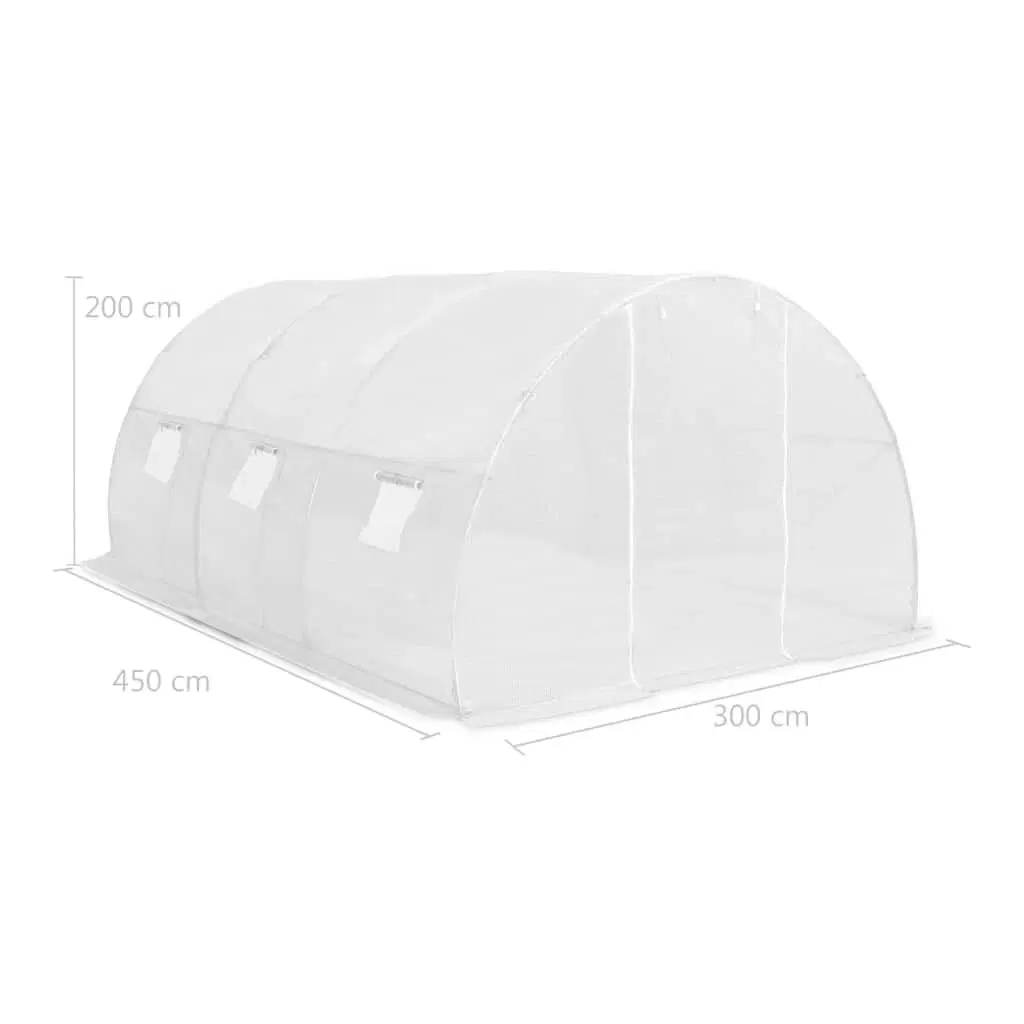 Drivhus 135 m² 450x300x200 cm