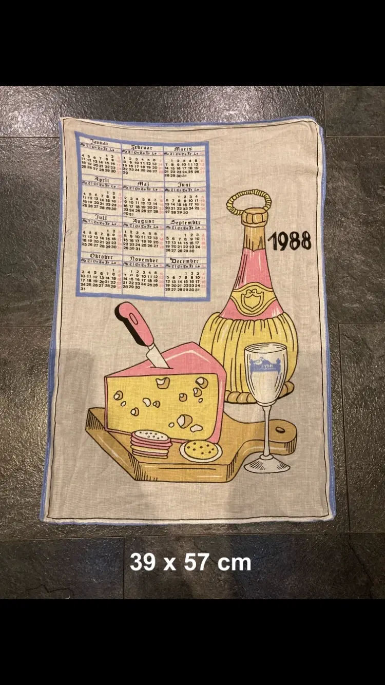 80’er kalender viskestykker