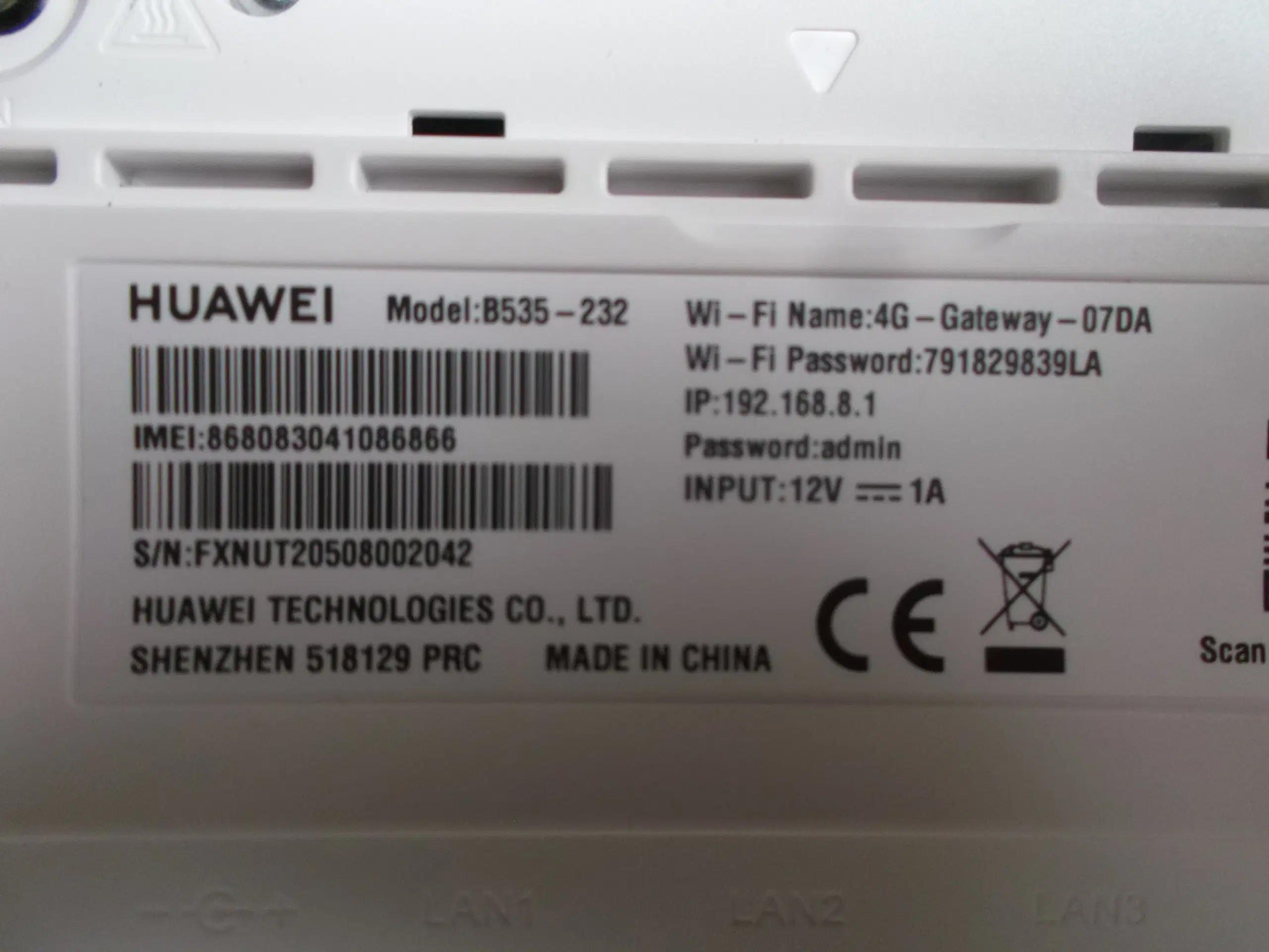 Huawei B535-232 4G 300Mdps mobilt bredbåndsmodem