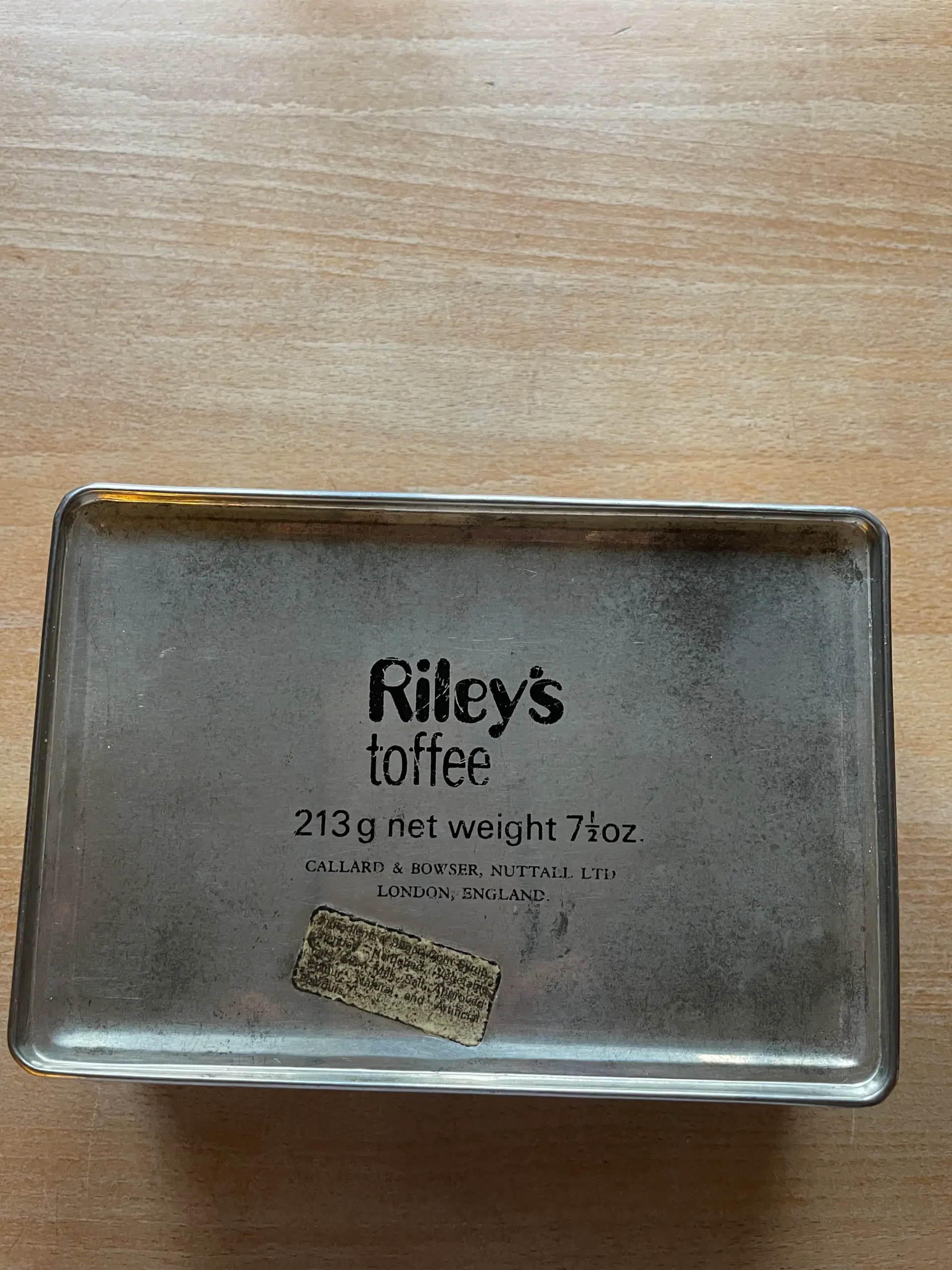 Riley’s Toffee dåse