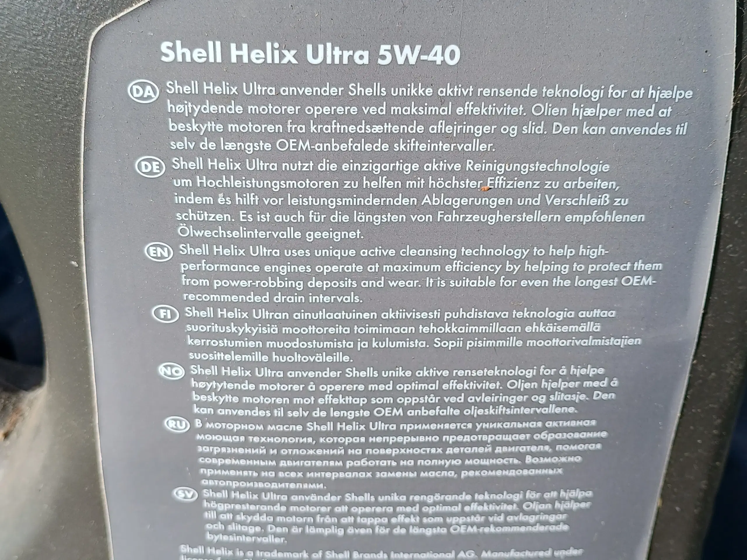 Shell Helix 5w 40 4liter  2bøtter