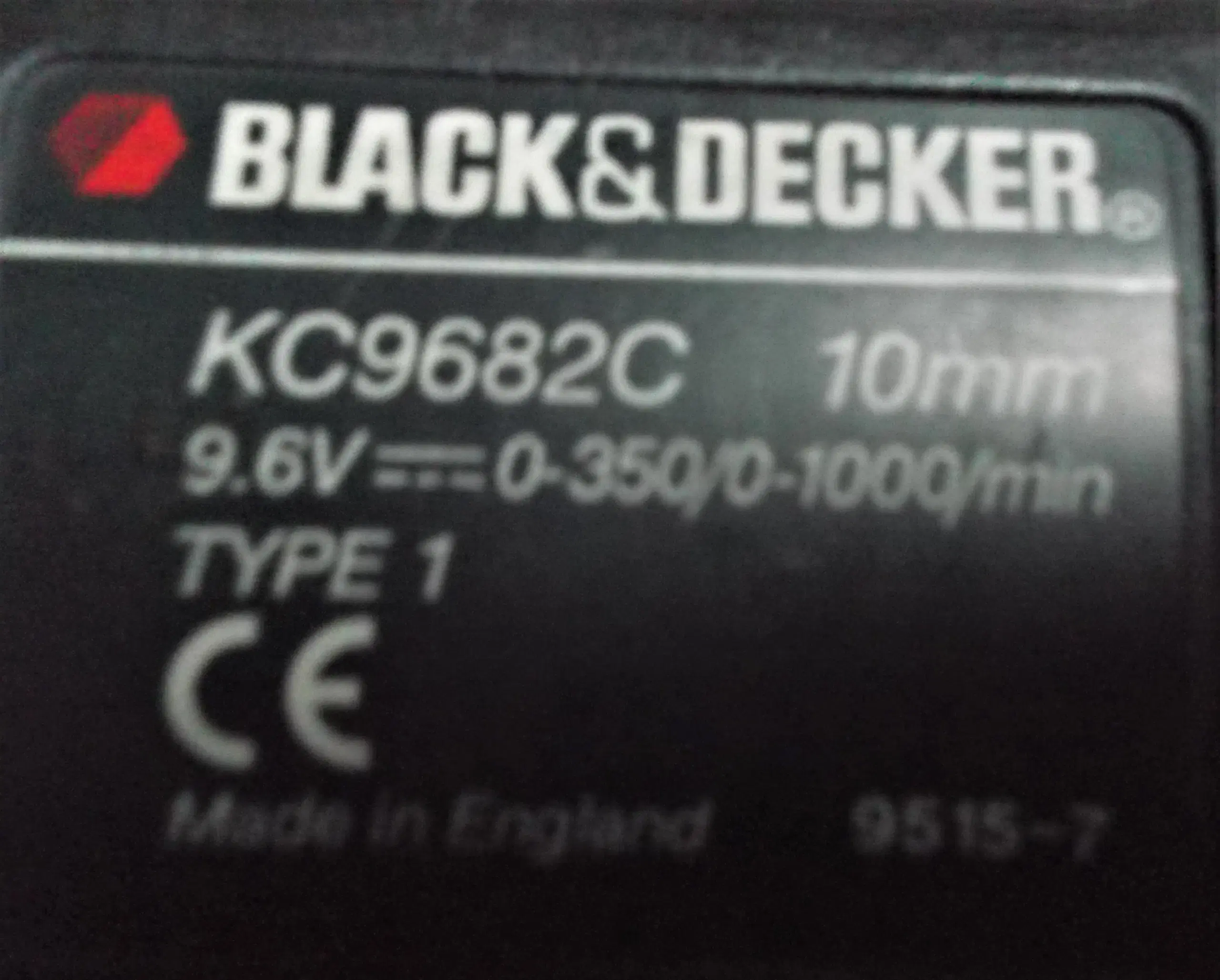 Black  Decker KC9682C slagbore- og skruemaskine