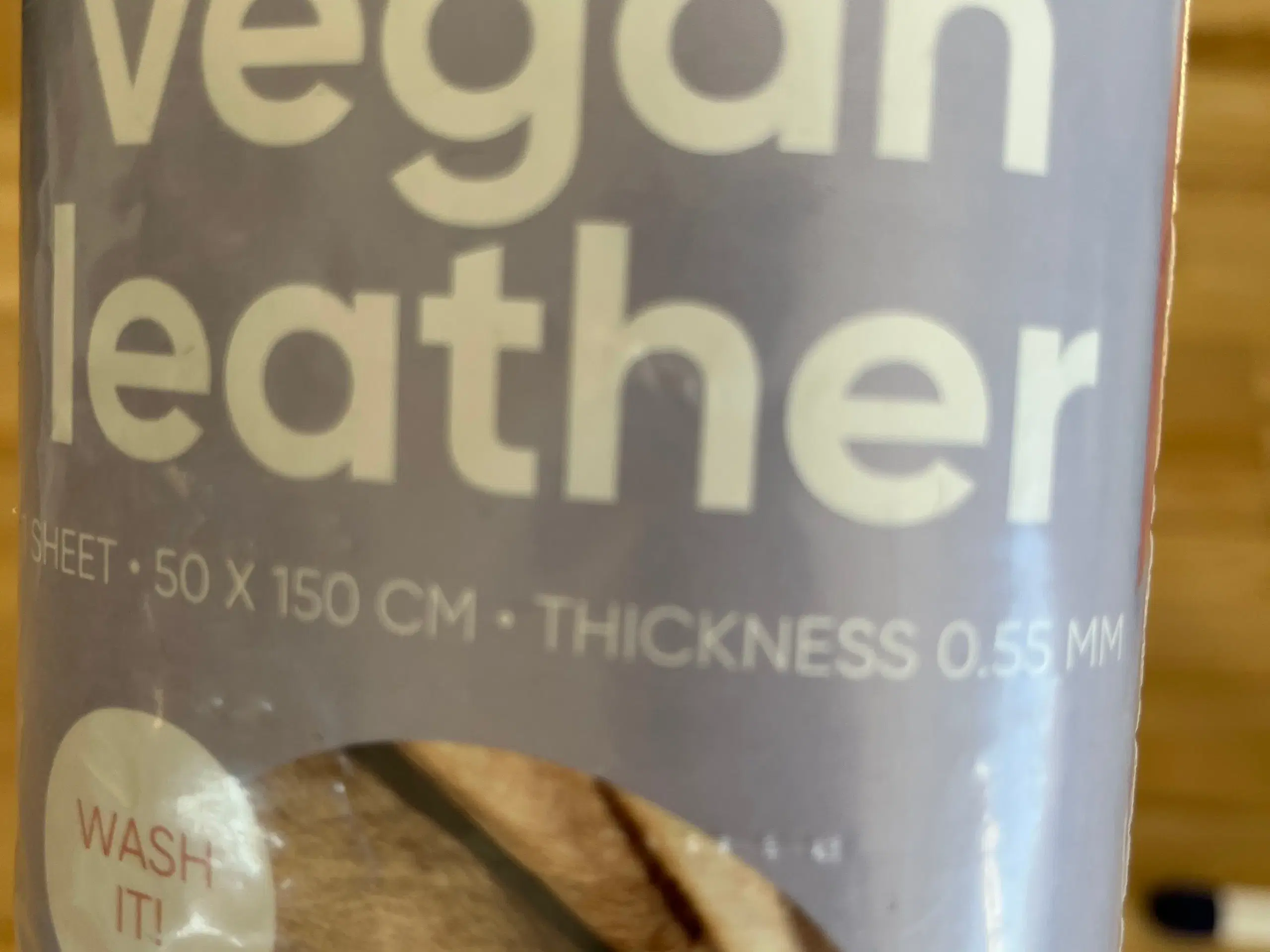 Grå vegan leather