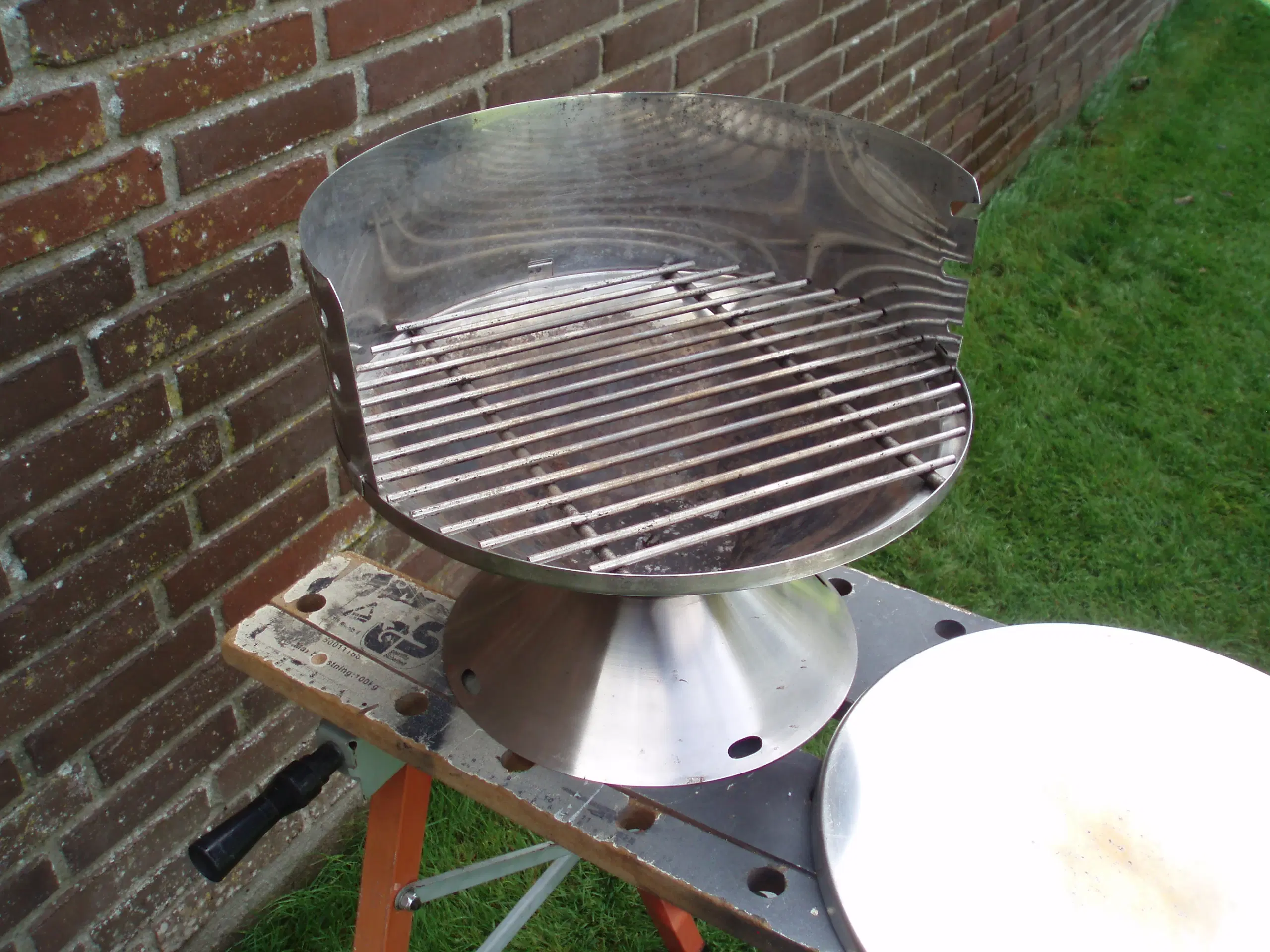 Lille rustfri kulgrill Ø 35cm