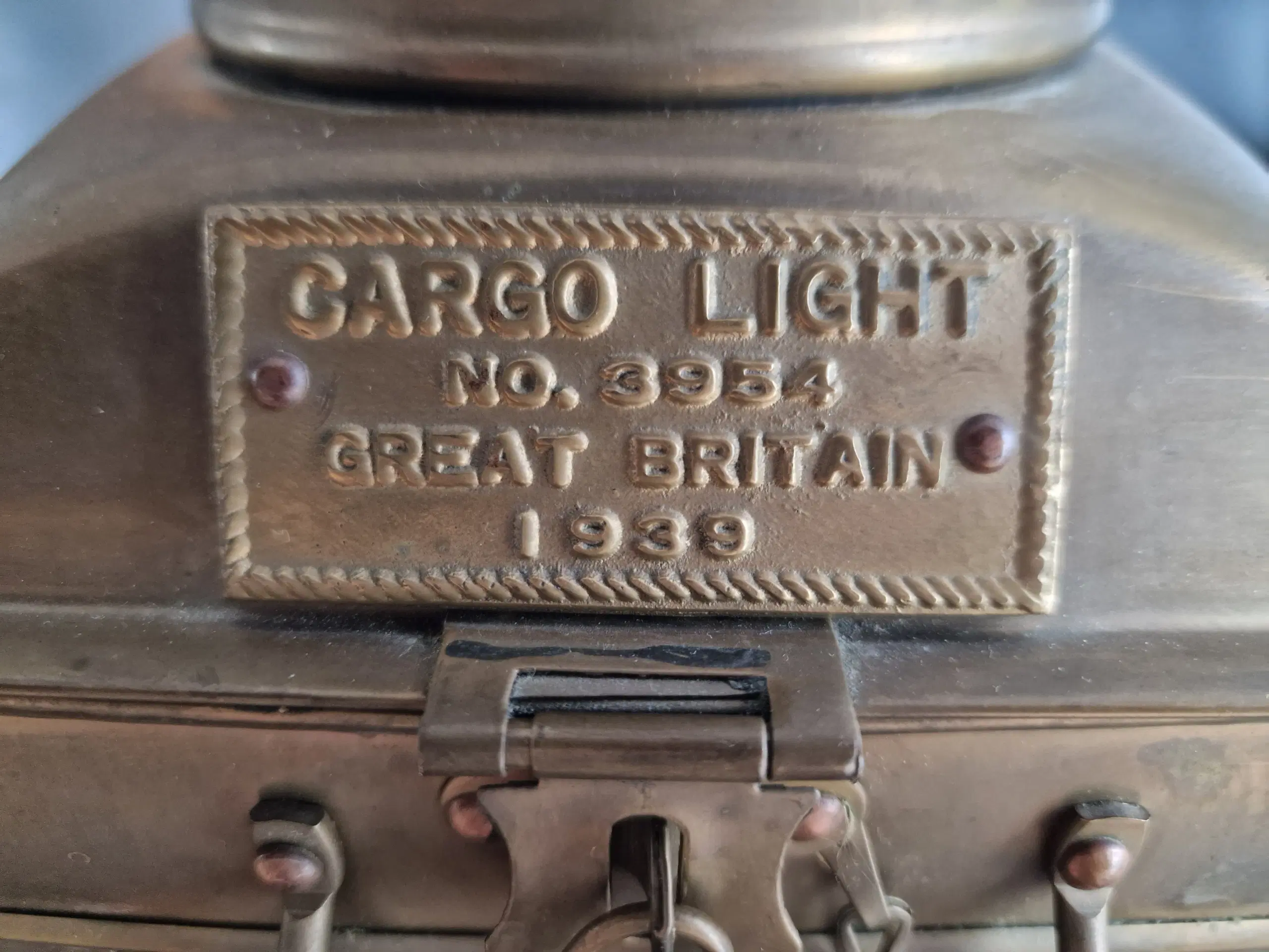 Skibslampe Cargo Light No 3954 1939 Retro