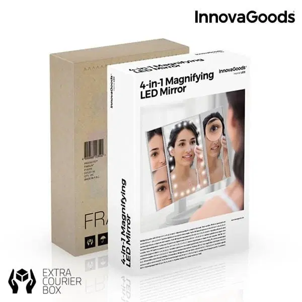 Makeup-Spejl med LED 4-in-1 Ledflect InnovaGoods