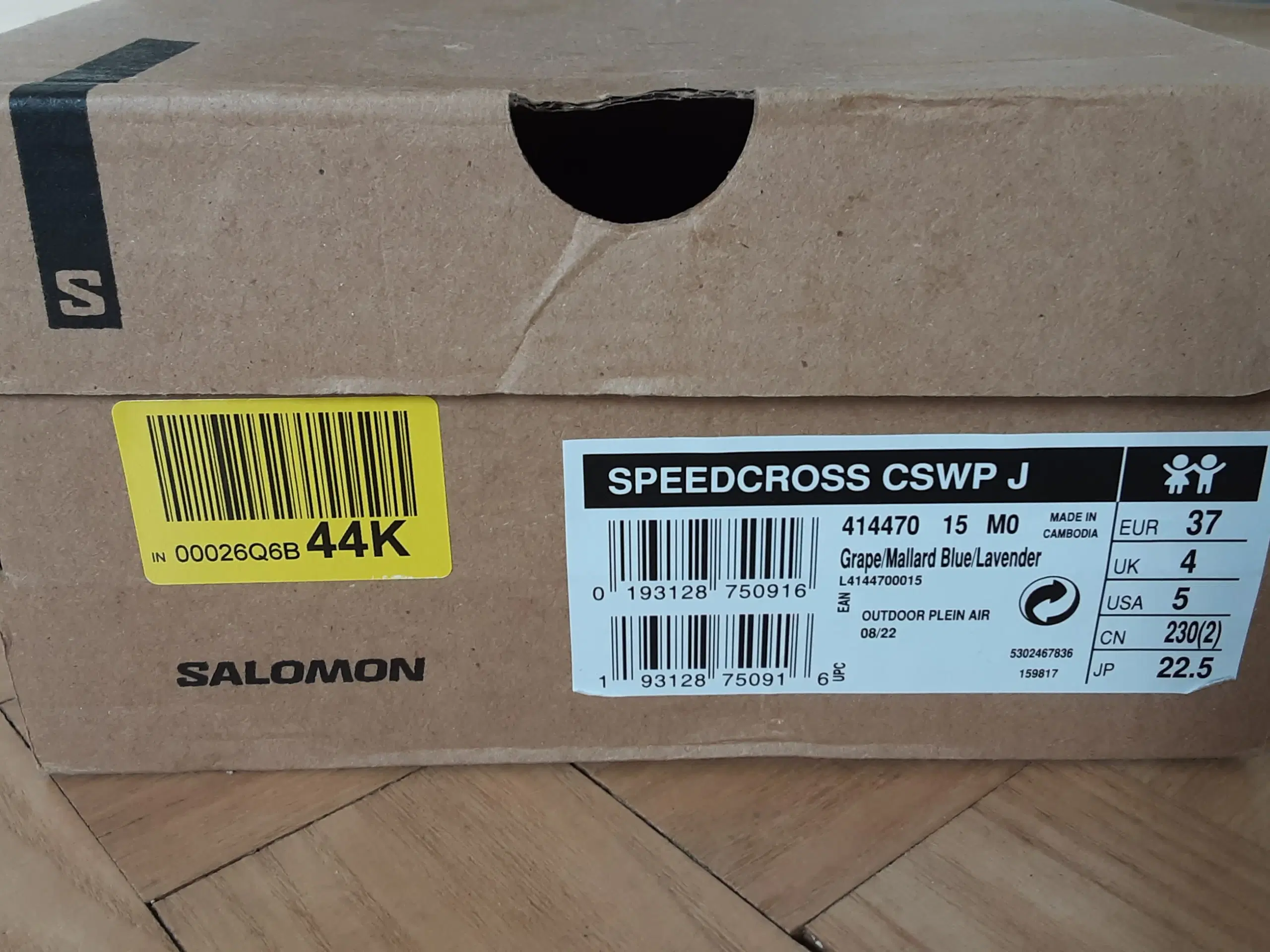 Lave vandresko Salomon Speedcross CSW Junior str37