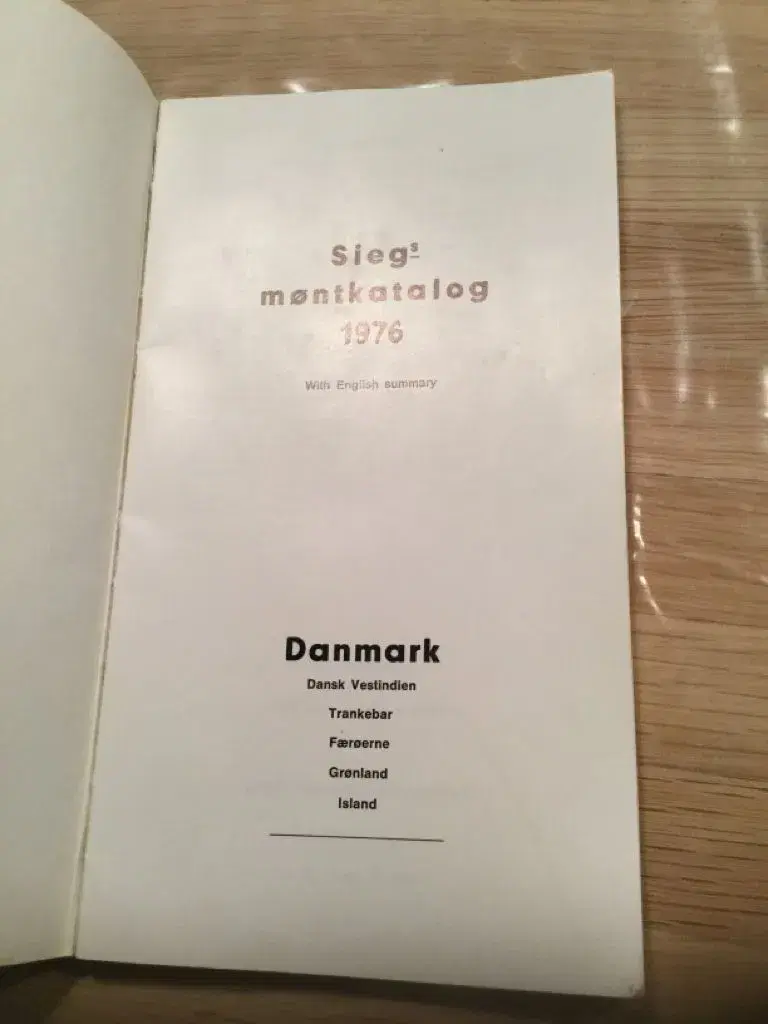 Sieg`s Møntkatalog 1976