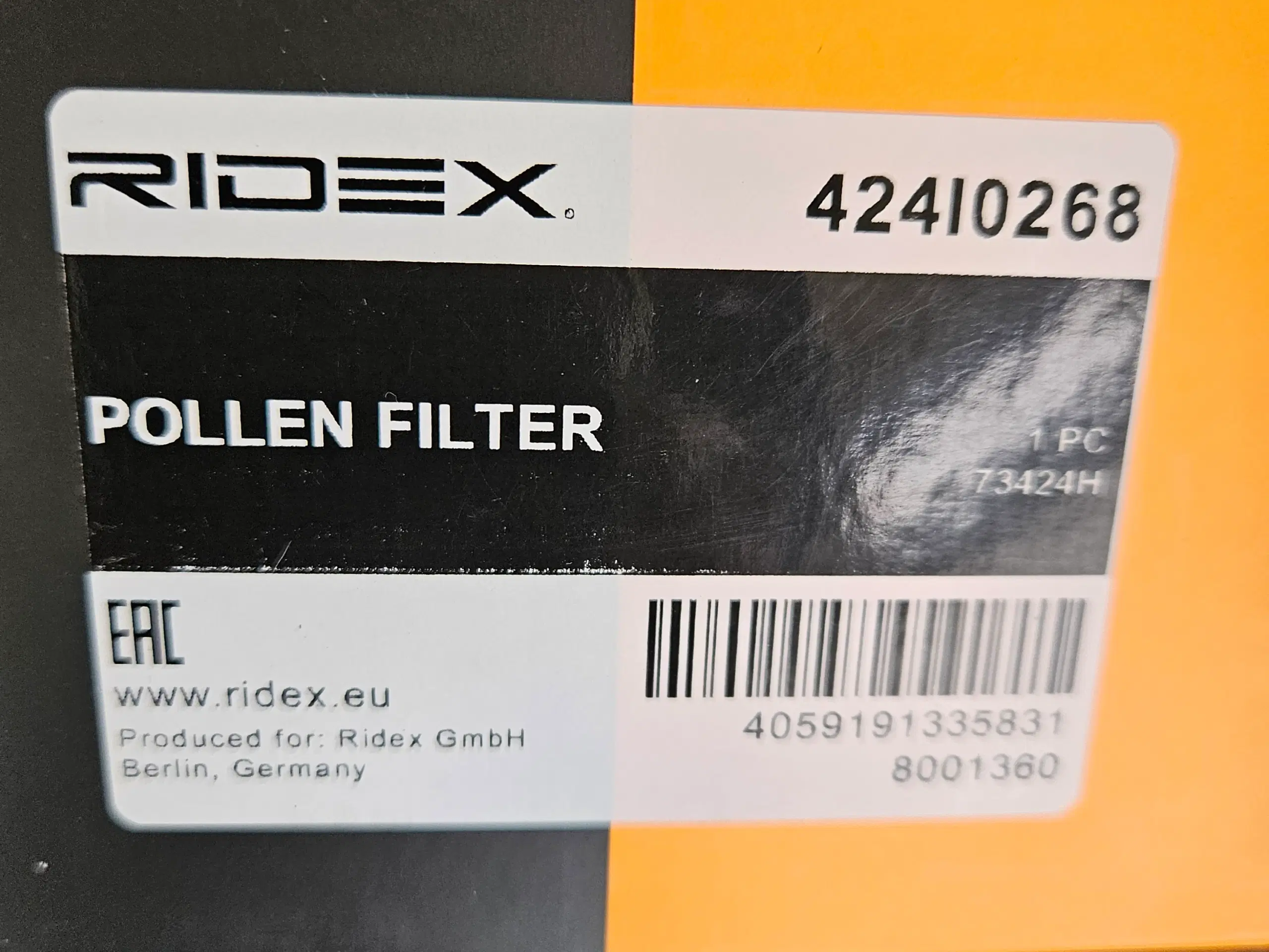 Ridex Pollenfilter