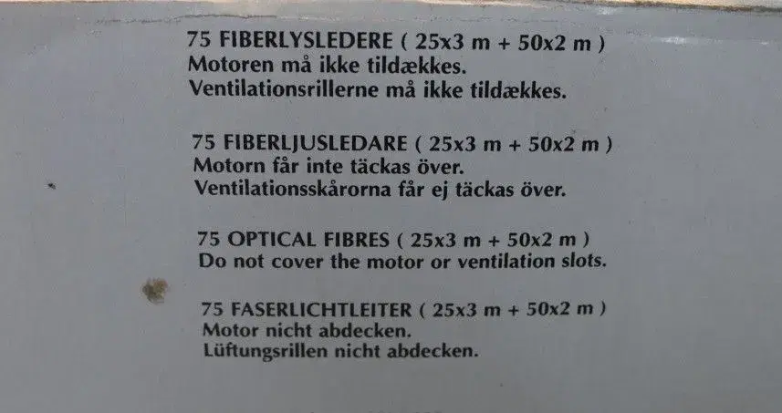 Stjernehimmel 75 fiberlysleder