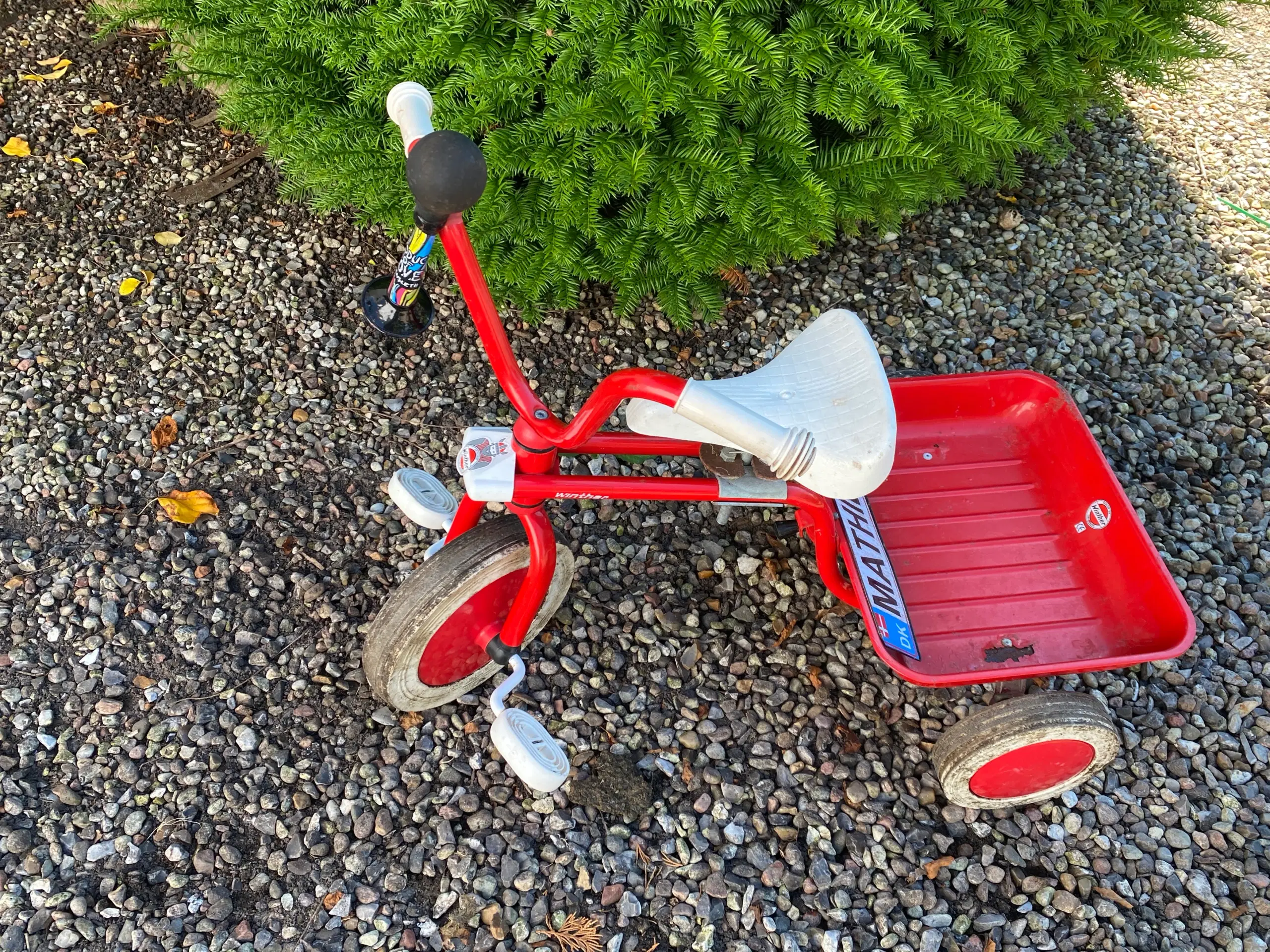 Rød trehjulet cykel mærke Winther
