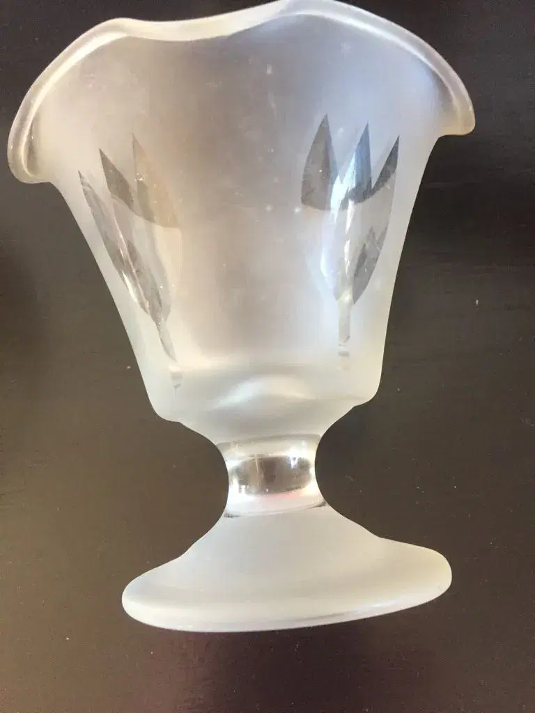 Unik glas vase / lysestage nedsat