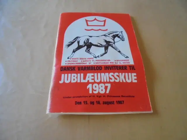 Katalog: Dansk Varmblods Jubilæumsskue 1987