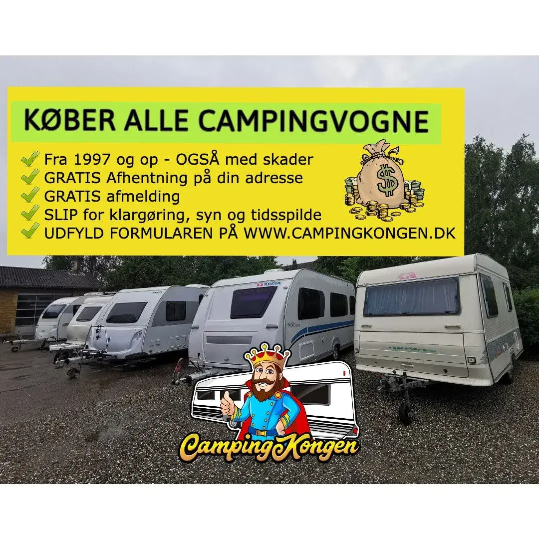 KØBER ALLE CAMPINGVOGNE