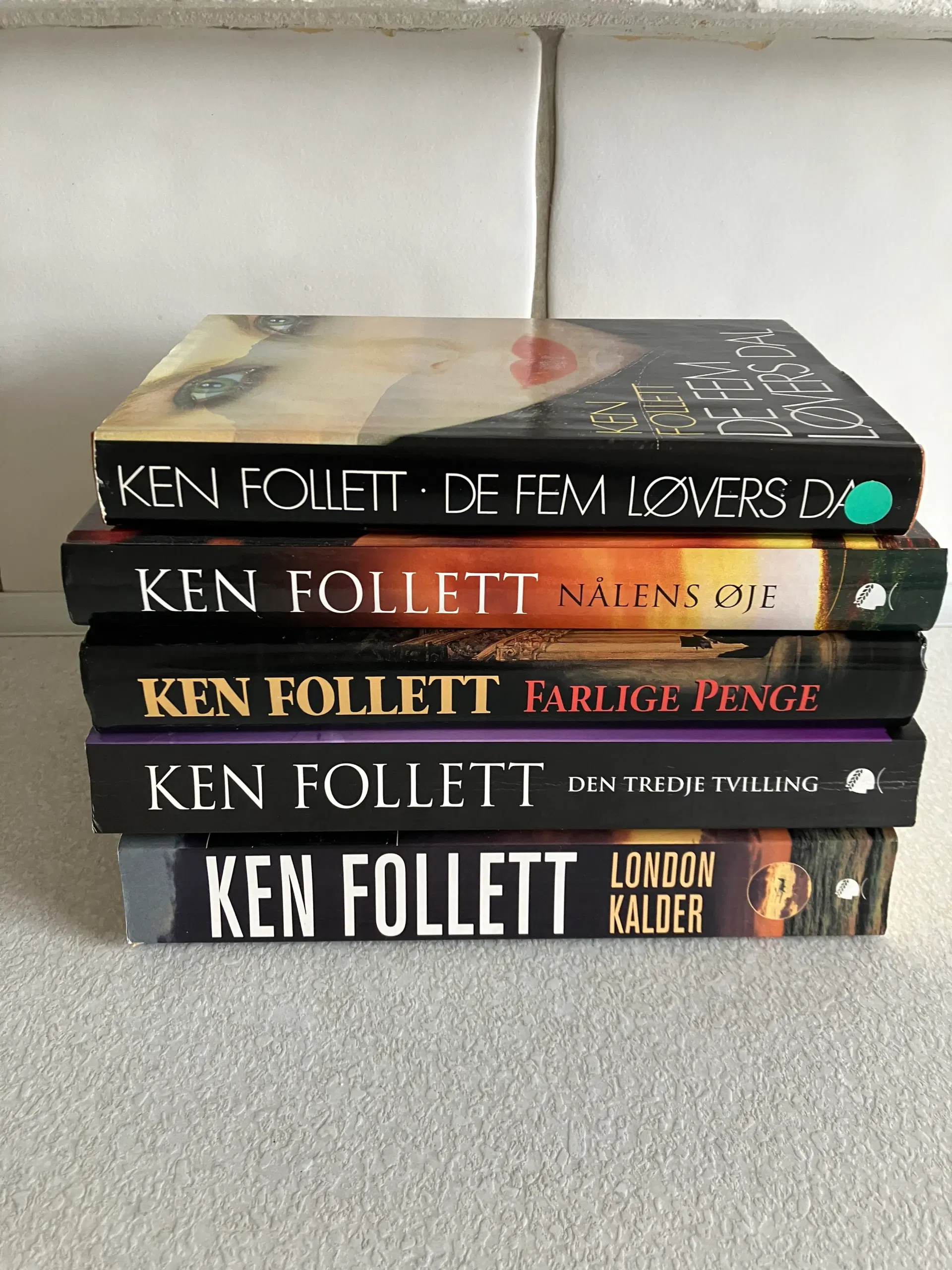 Bøger af forfatteren Ken Follett 5 stk