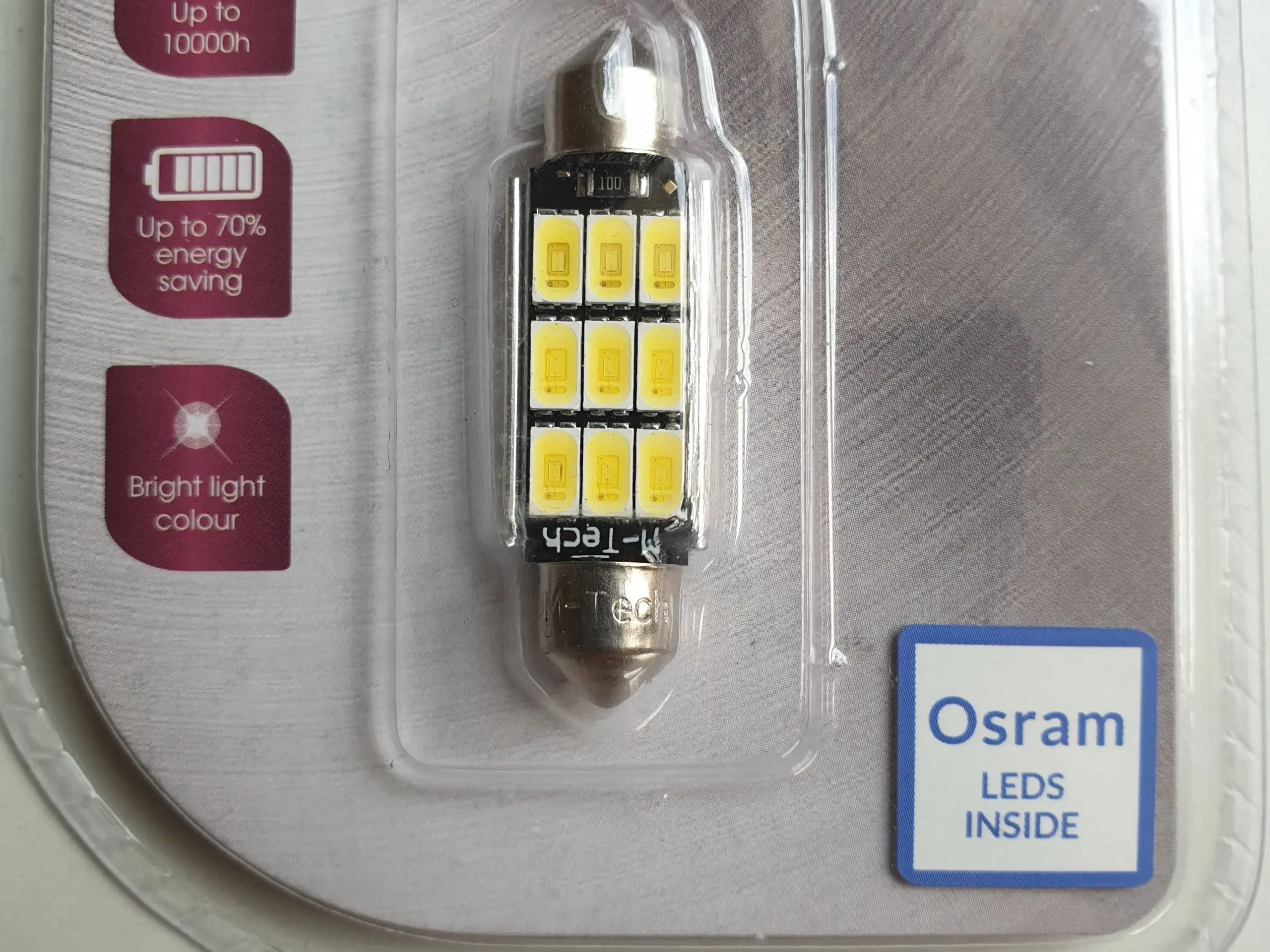 LED Pære 9 SMD 5630 LED CANBUS C5W C10W SV85 41mm