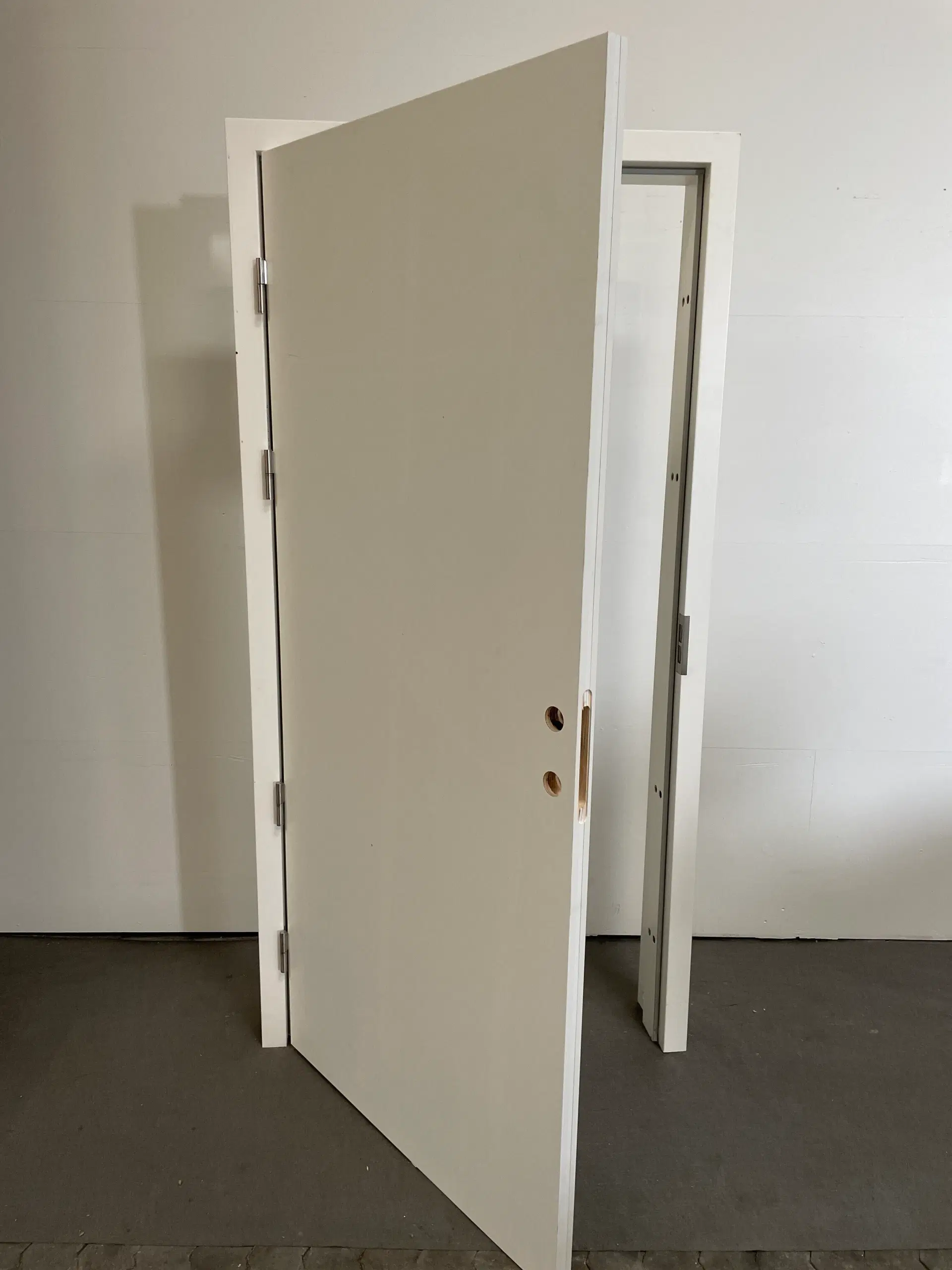 Nordicdoor brand- lyddør bd30 db30 1050x210x2125mm venstrehængt hvid